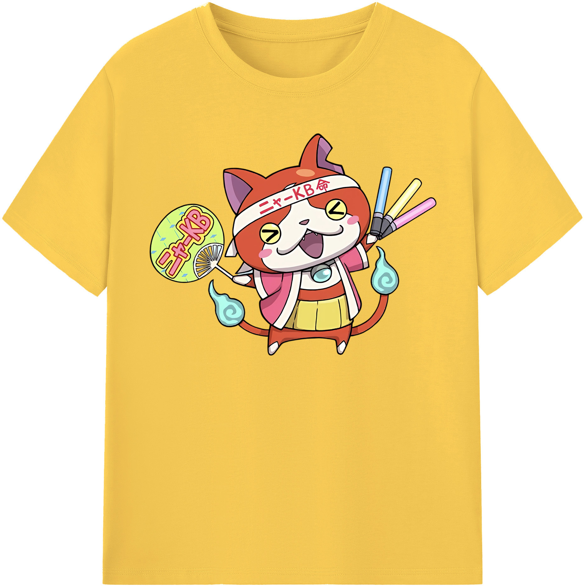 （画像用） 妖怪ウォッチ Yo-kai Watch 綿100％半袖Tシャツ（フロントプリント）