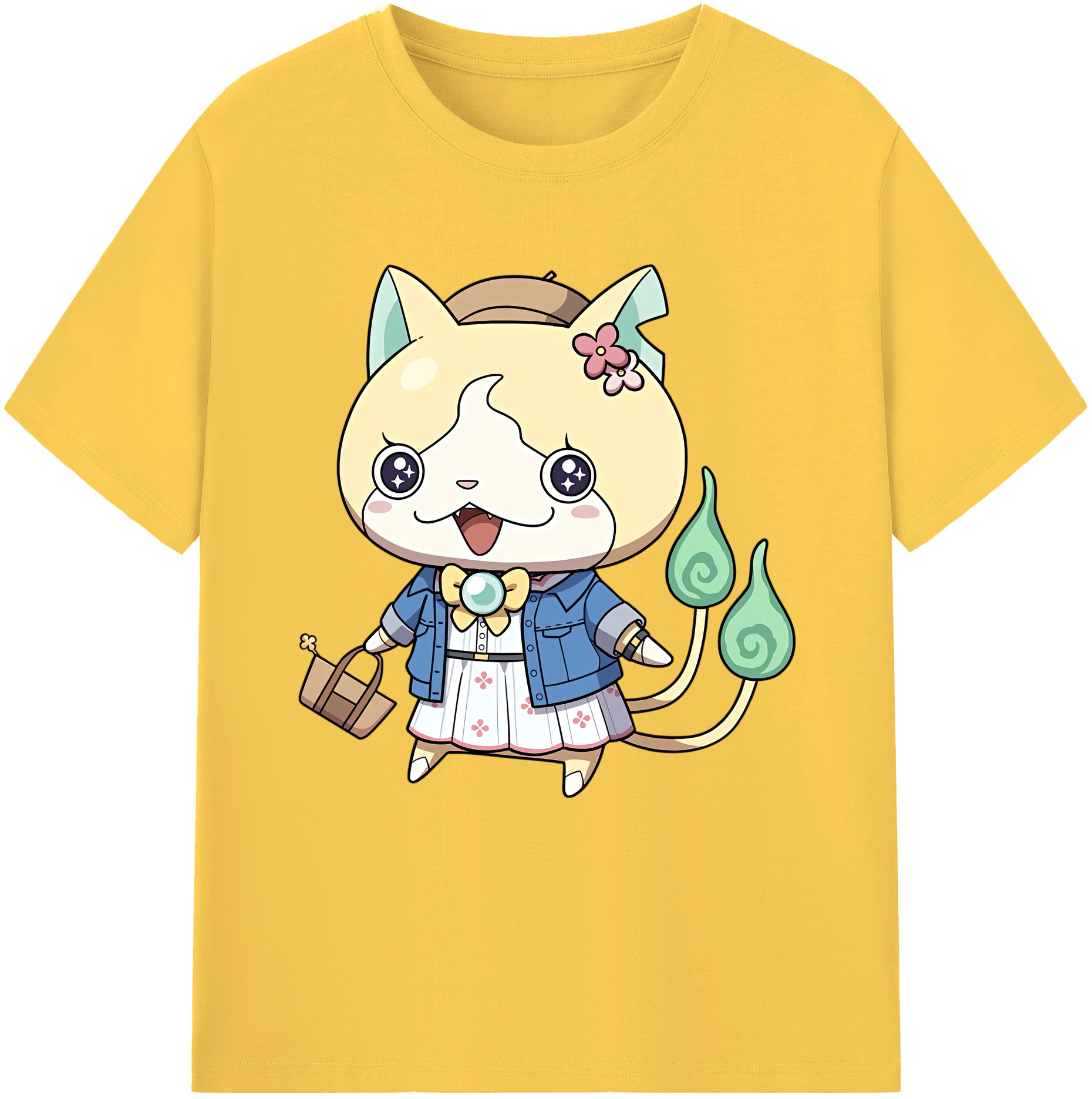 （画像用） 妖怪ウォッチ Yo-kai Watch 綿100％半袖Tシャツ（フロントプリント）