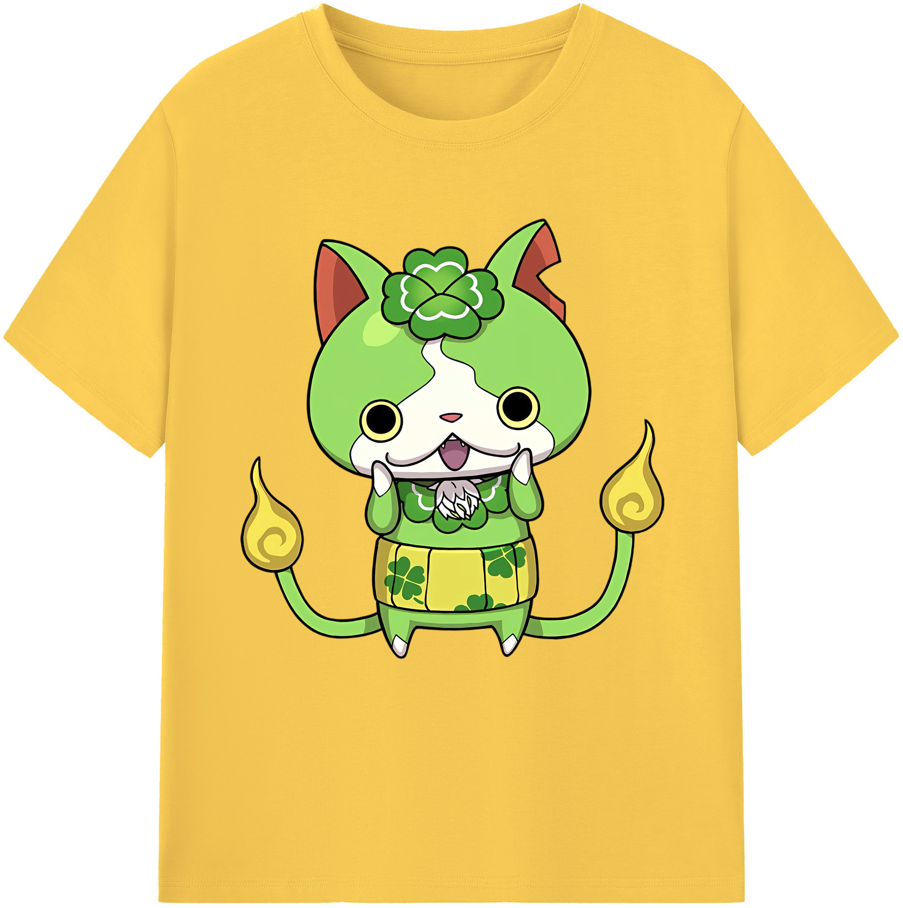 （画像用） 妖怪ウォッチ Yo-kai Watch 綿100％半袖Tシャツ（フロントプリント）