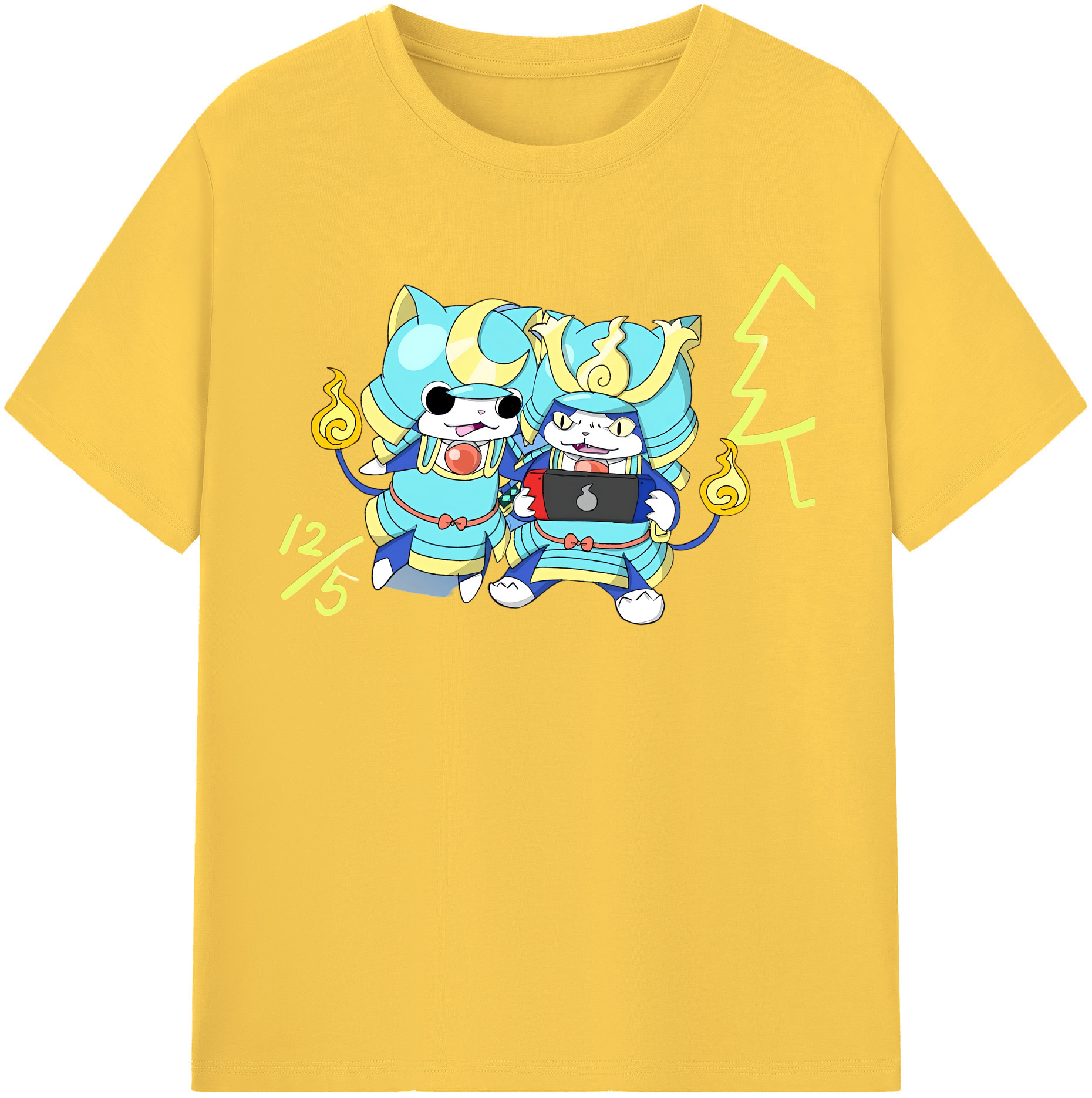 （画像用） 妖怪ウォッチ Yo-kai Watch 綿100％半袖Tシャツ（フロントプリント）