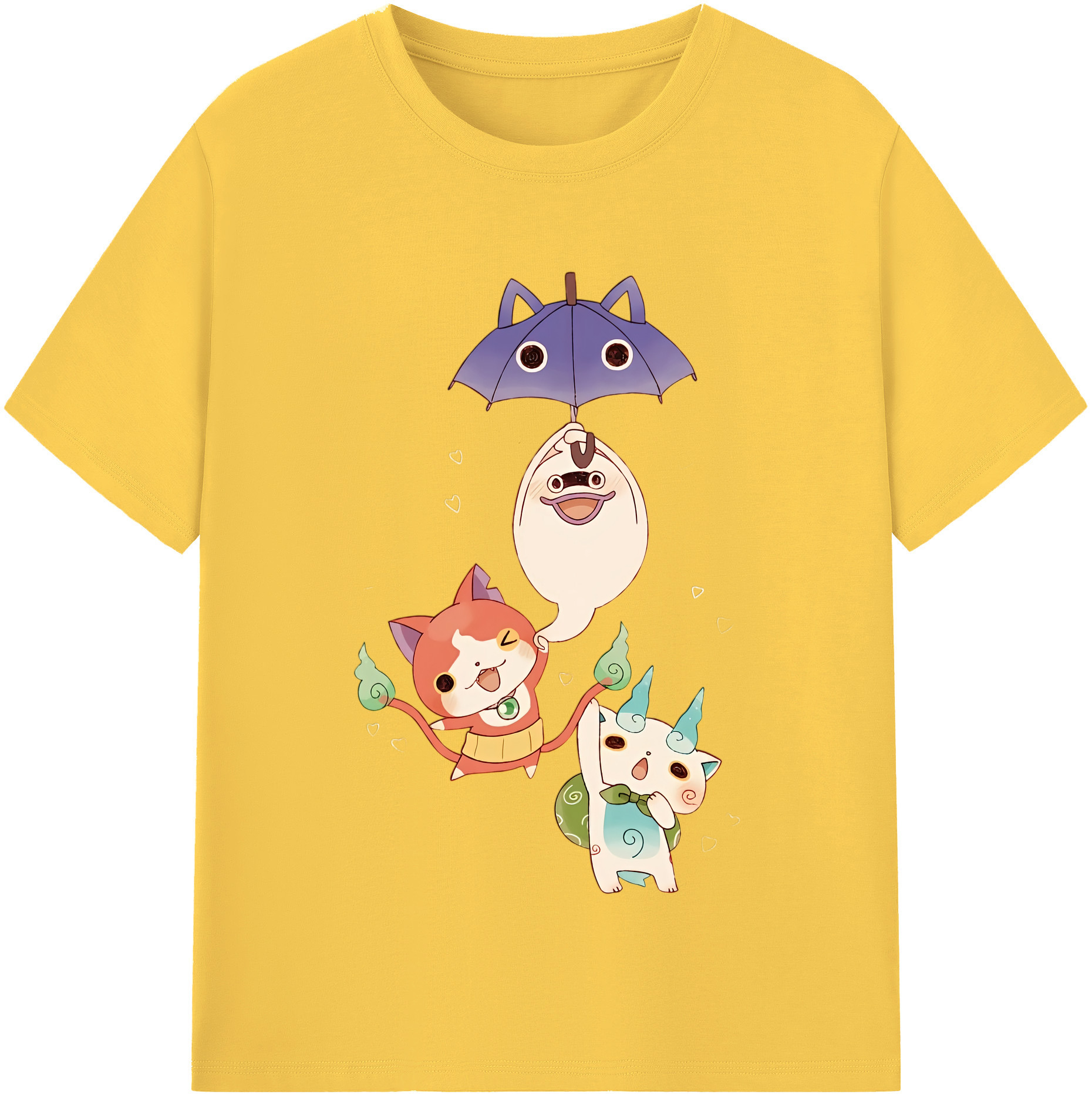（画像用） 妖怪ウォッチ Yo-kai Watch 綿100％半袖Tシャツ（フロントプリント）