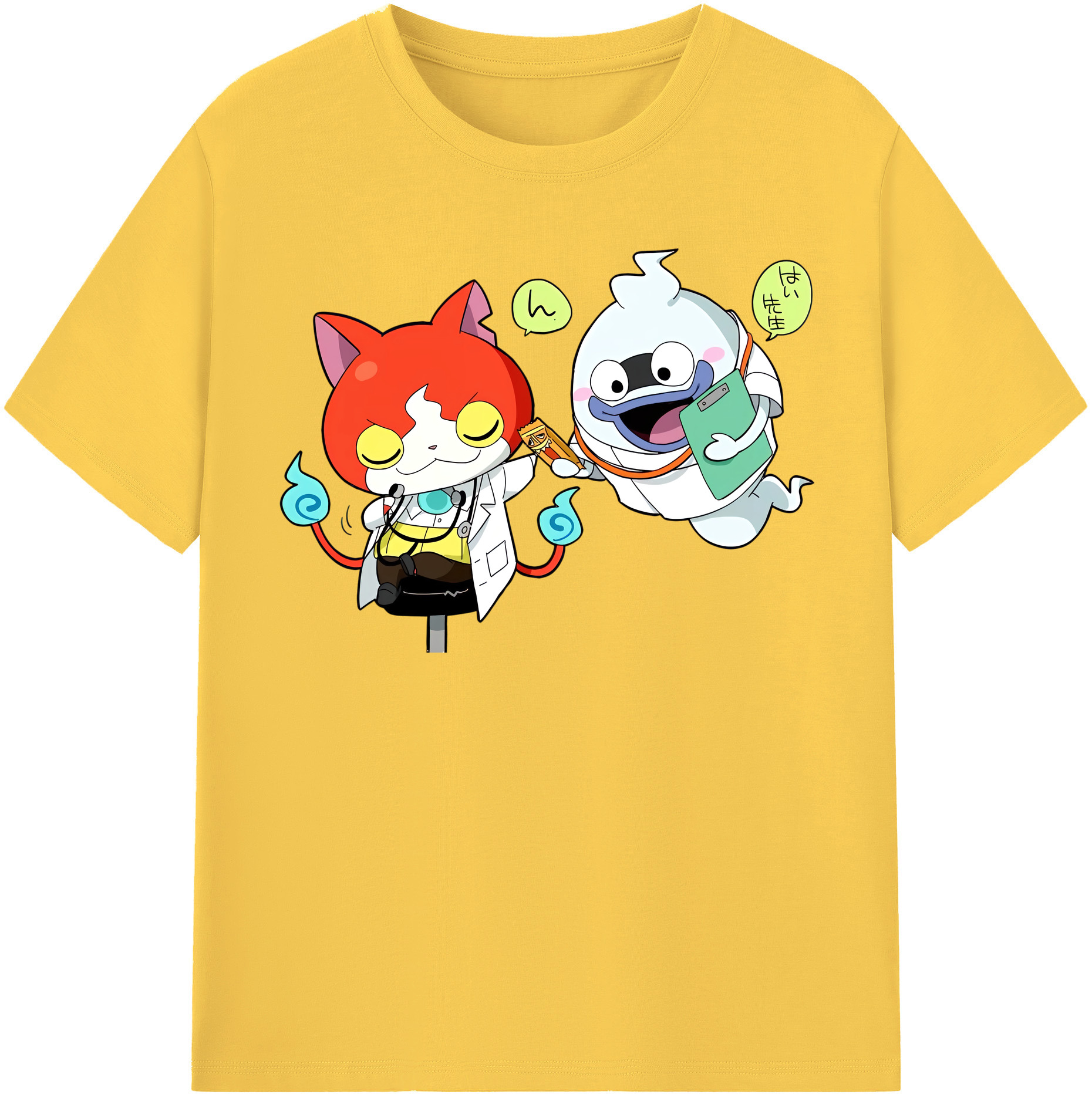 （画像用） 妖怪ウォッチ Yo-kai Watch 綿100％半袖Tシャツ（フロントプリント）