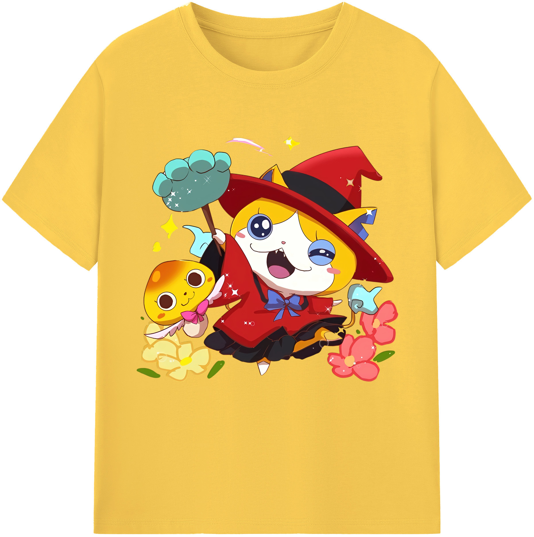 （画像用） 妖怪ウォッチ Yo-kai Watch 綿100％半袖Tシャツ（フロントプリント）