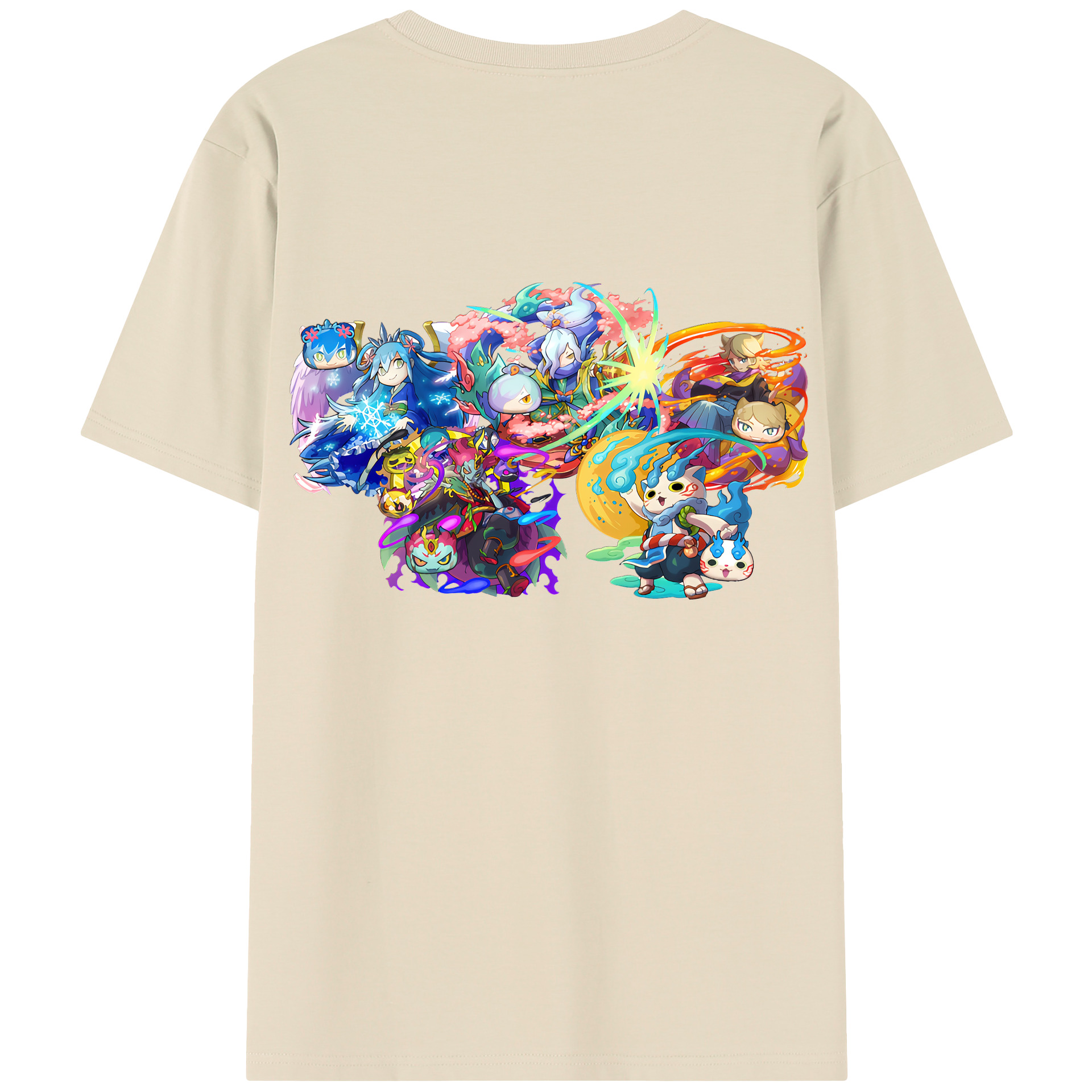 （画像用） 妖怪ウォッチ Yo-kai Watch 綿100％半袖Tシャツ（背面プリント）