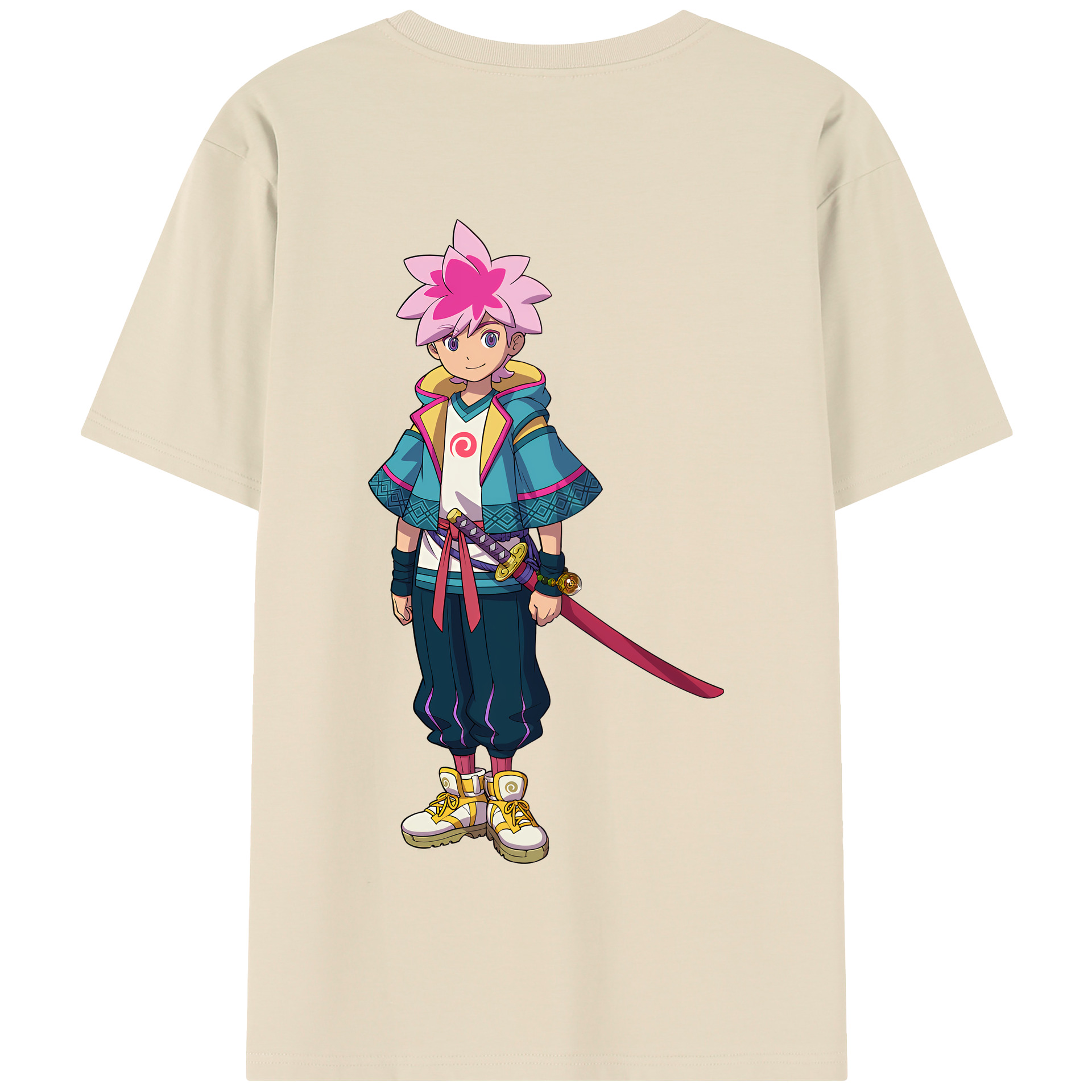 （画像用） 妖怪ウォッチ Yo-kai Watch 綿100％半袖Tシャツ（背面プリント）