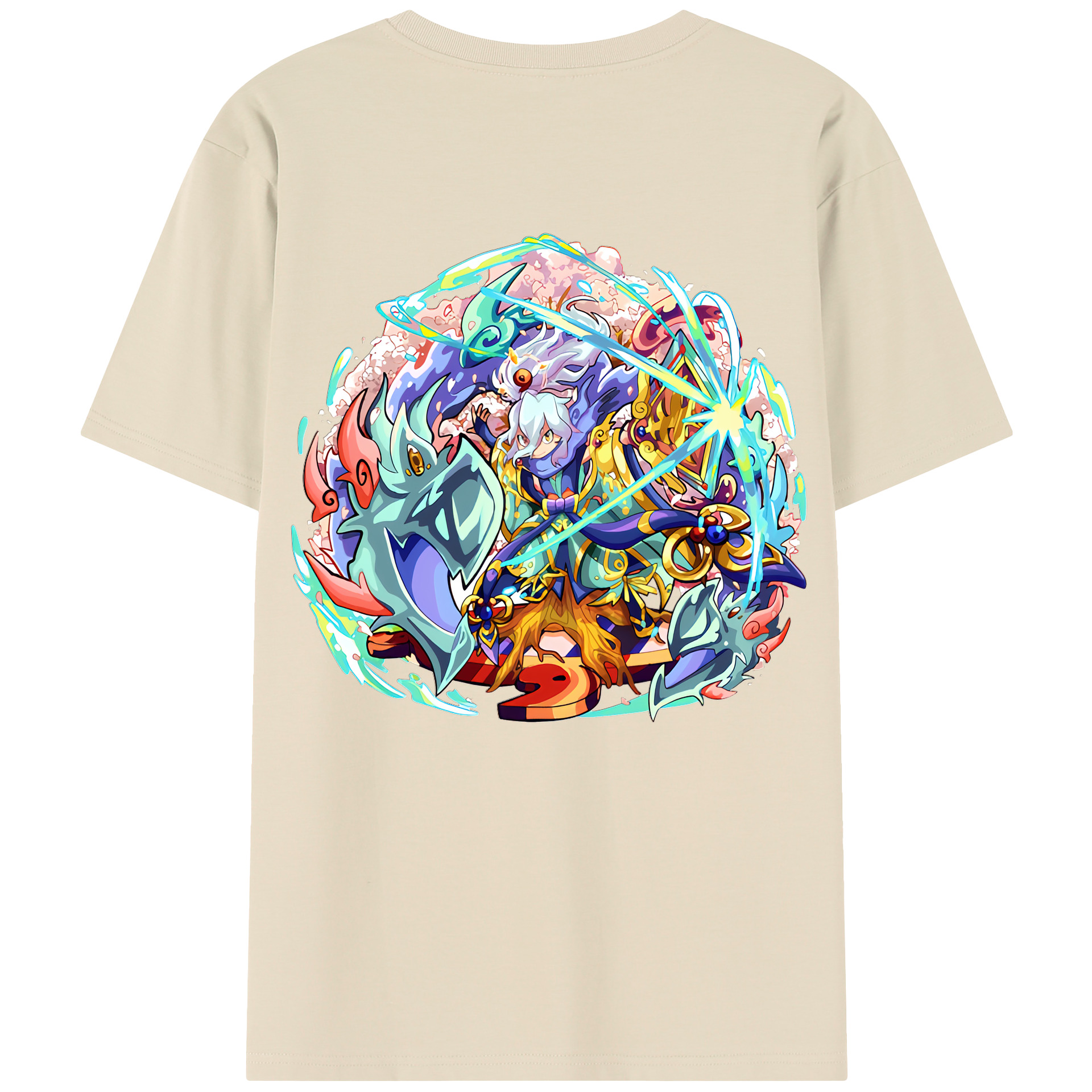 （画像用） 妖怪ウォッチ Yo-kai Watch 綿100％半袖Tシャツ（背面プリント）