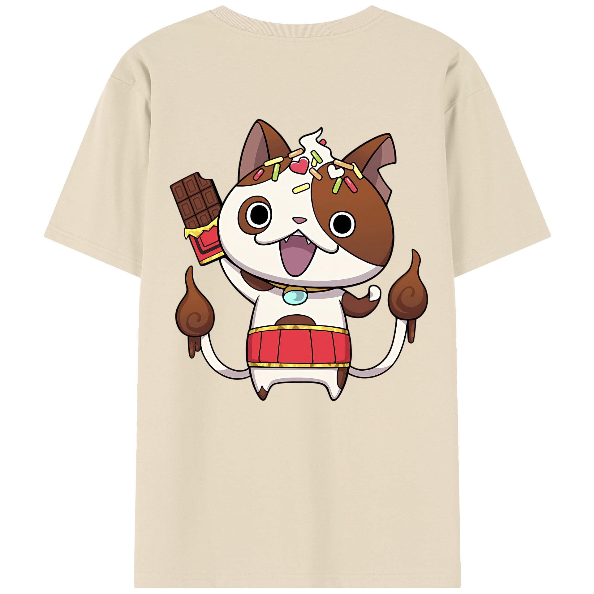 （画像用） 妖怪ウォッチ Yo-kai Watch 綿100％半袖Tシャツ（背面プリント）