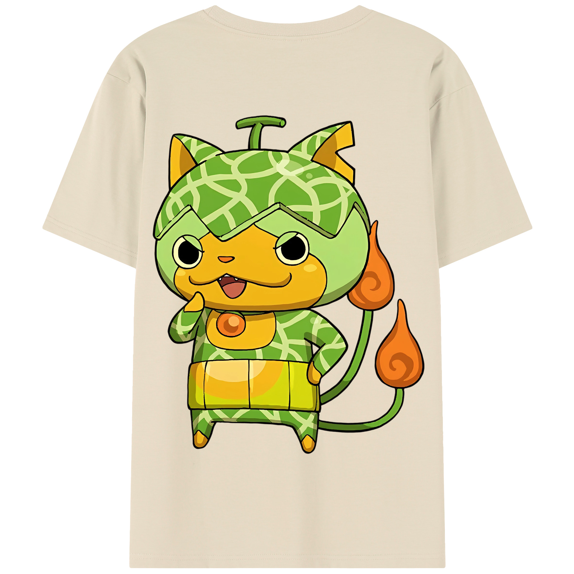 （画像用） 妖怪ウォッチ Yo-kai Watch 綿100％半袖Tシャツ（背面プリント）