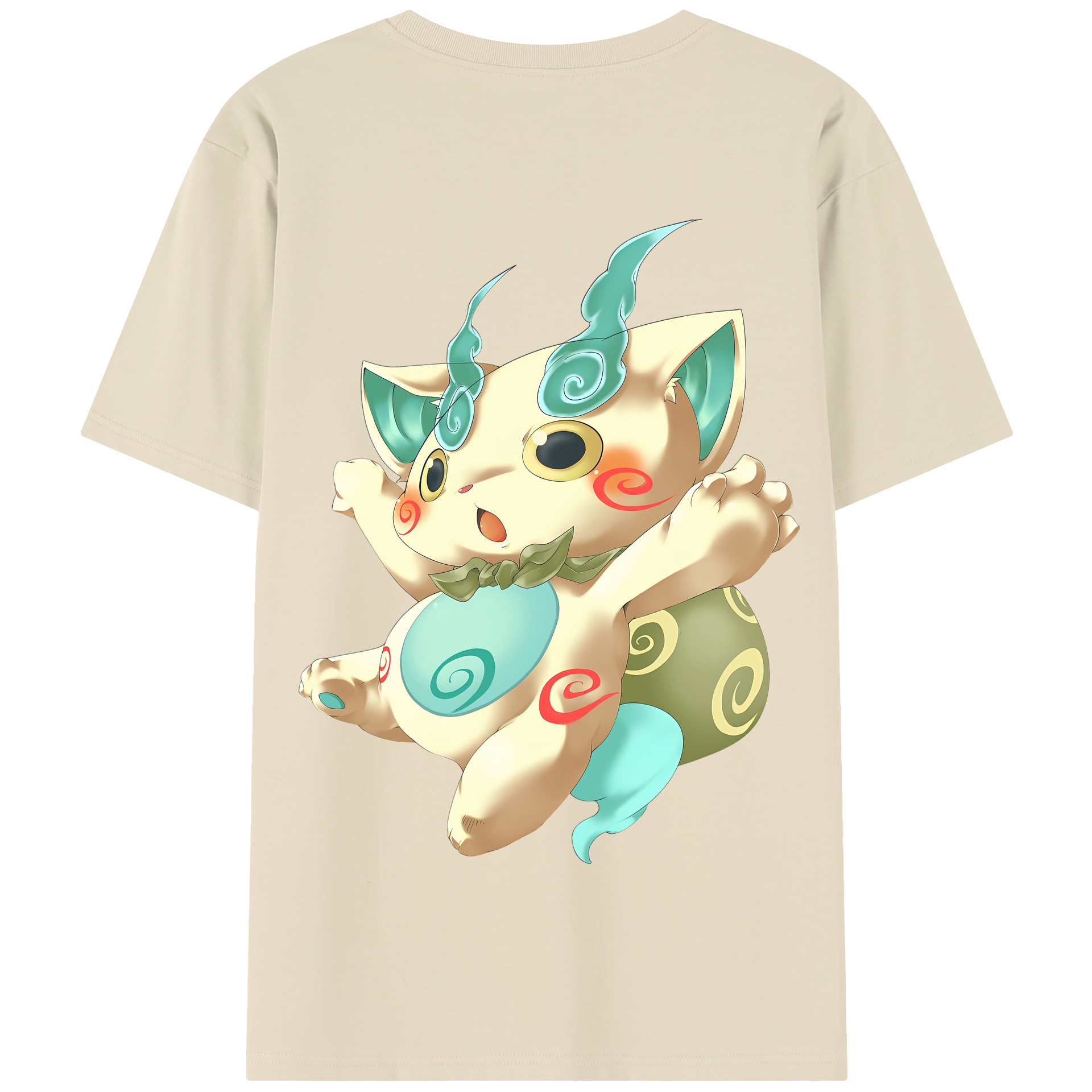 （画像用） 妖怪ウォッチ Yo-kai Watch 綿100％半袖Tシャツ（背面プリント）