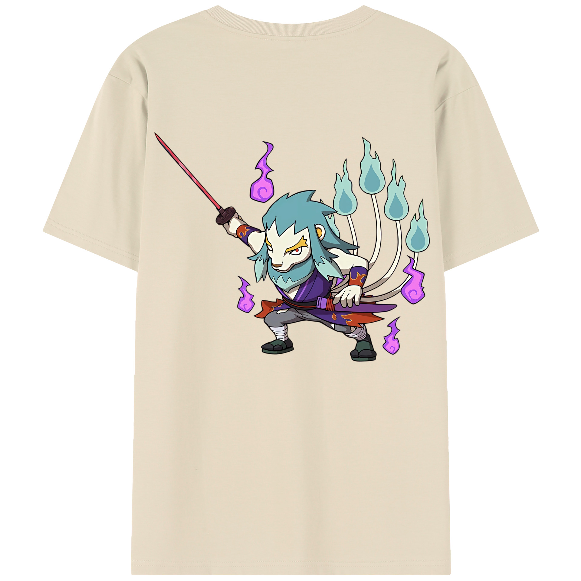 （画像用） 妖怪ウォッチ Yo-kai Watch 綿100％半袖Tシャツ（背面プリント）