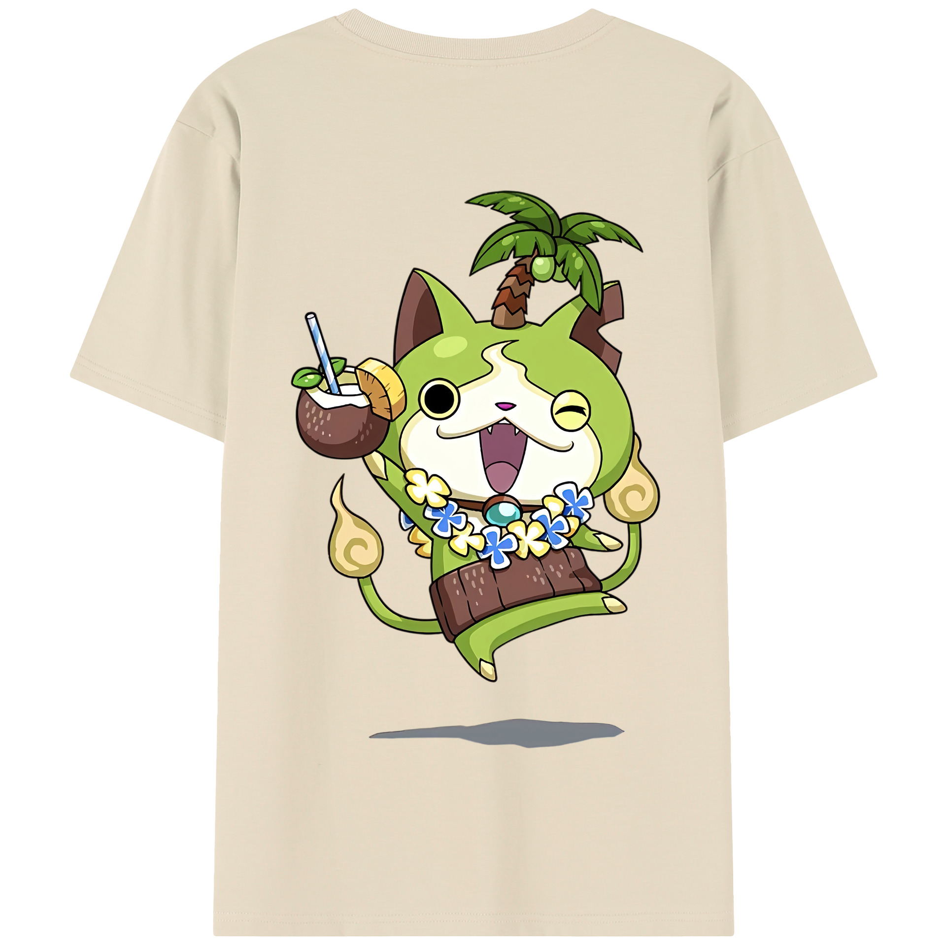 （画像用） 妖怪ウォッチ Yo-kai Watch 綿100％半袖Tシャツ（背面プリント）