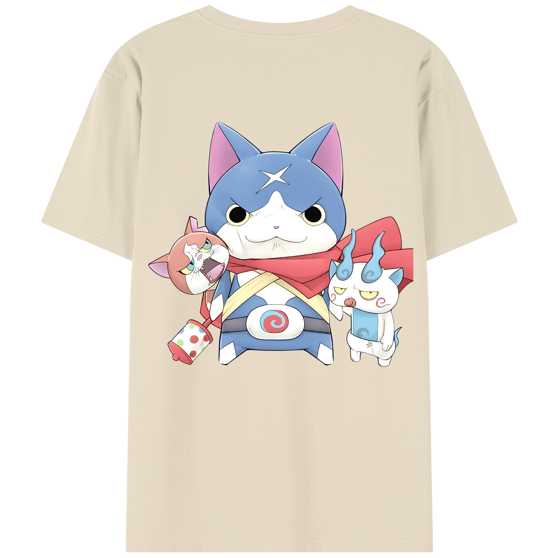 （画像用） 妖怪ウォッチ Yo-kai Watch 綿100％半袖Tシャツ（背面プリント）