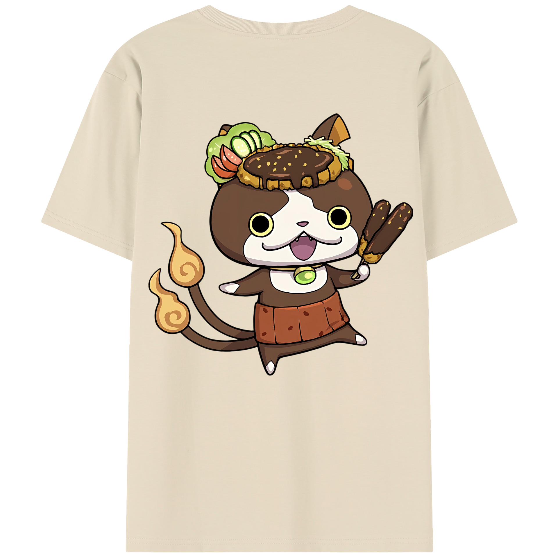 （画像用） 妖怪ウォッチ Yo-kai Watch 綿100％半袖Tシャツ（背面プリント）