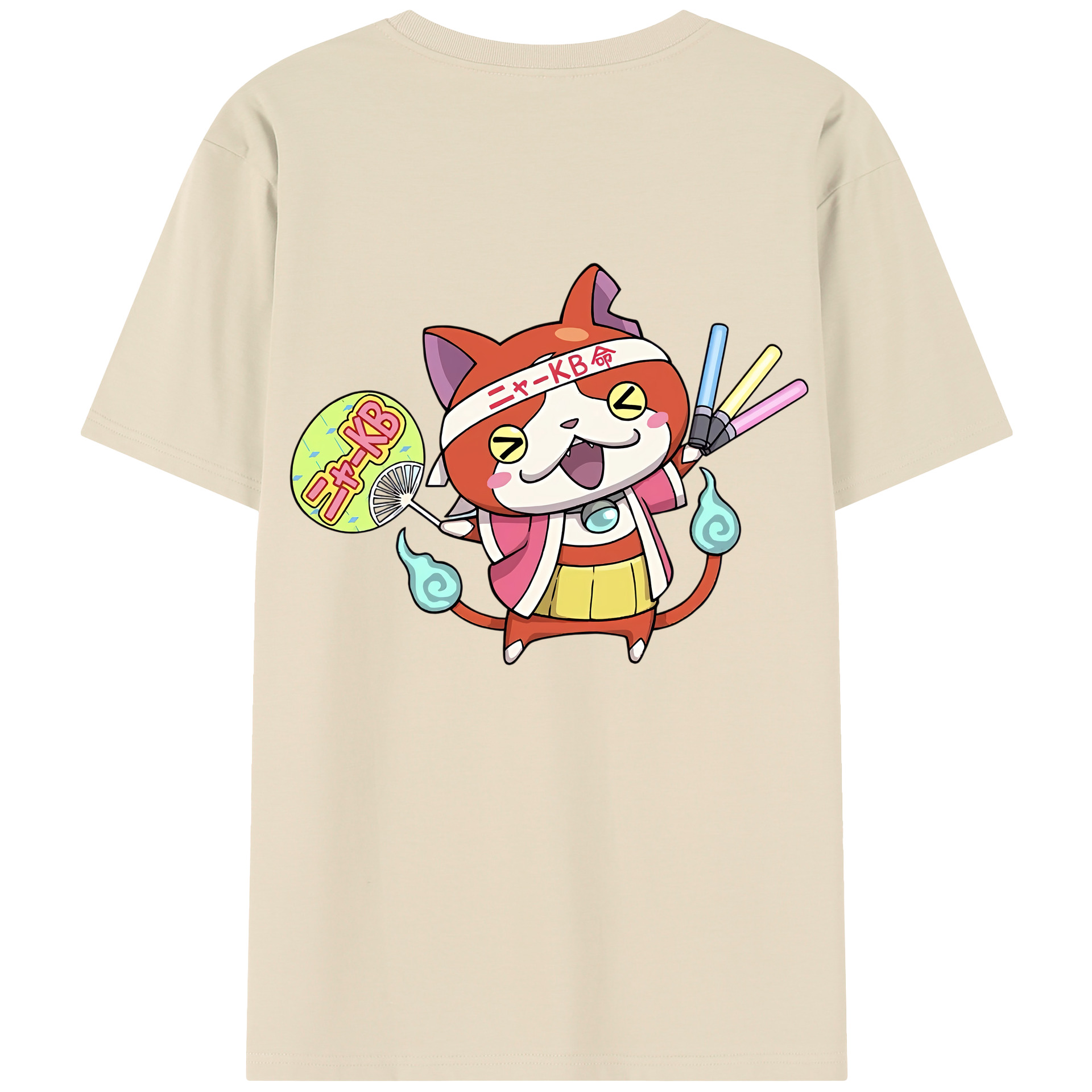 （画像用） 妖怪ウォッチ Yo-kai Watch 綿100％半袖Tシャツ（背面プリント）