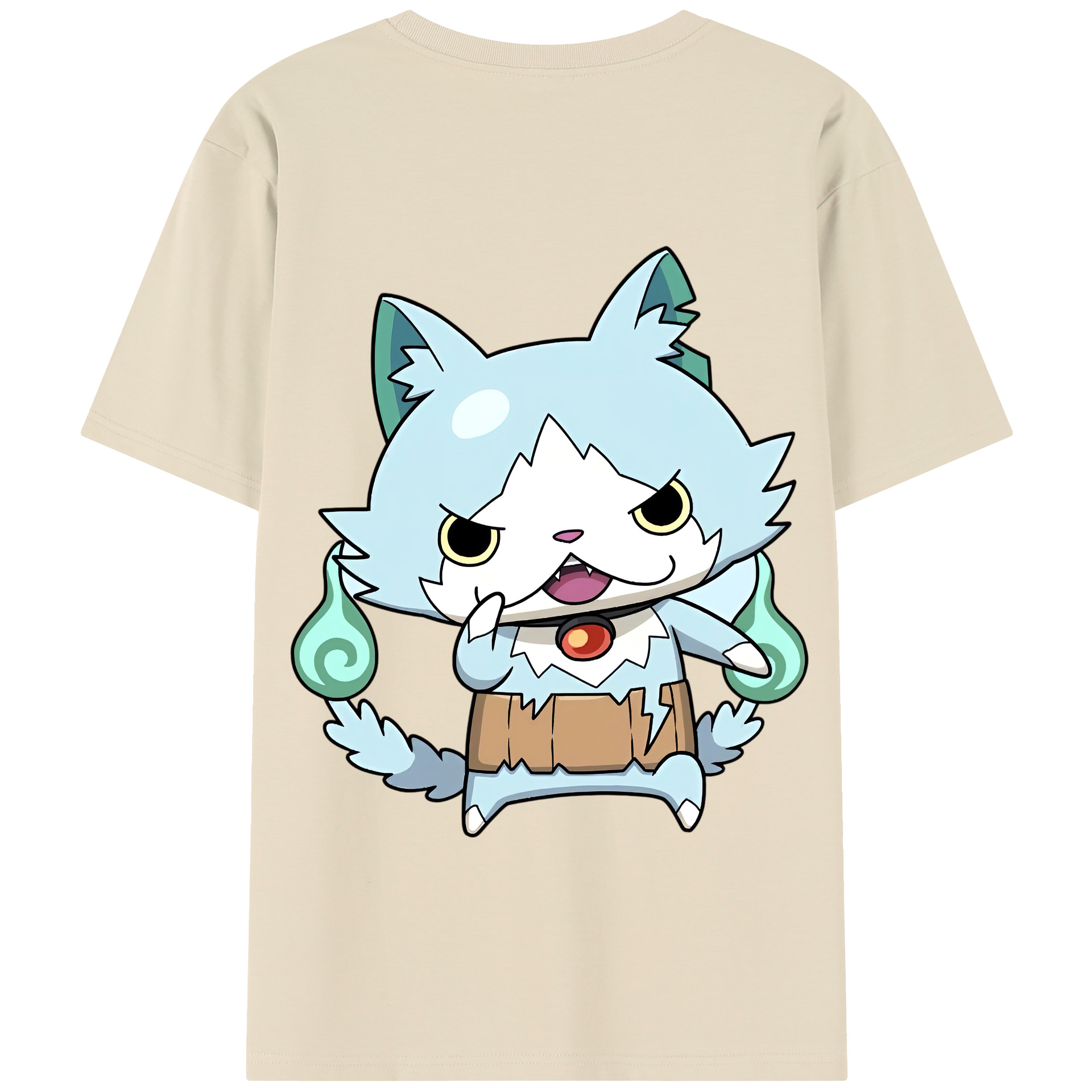 （画像用） 妖怪ウォッチ Yo-kai Watch 綿100％半袖Tシャツ（背面プリント）