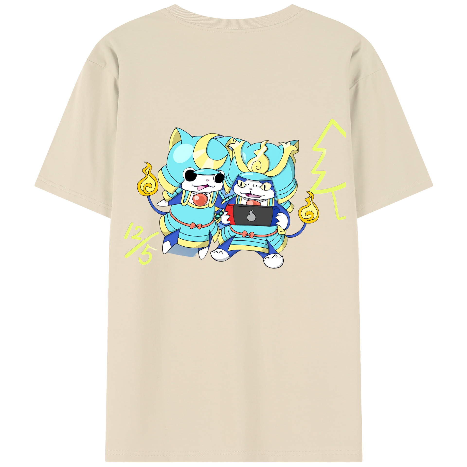 （画像用） 妖怪ウォッチ Yo-kai Watch 綿100％半袖Tシャツ（背面プリント）