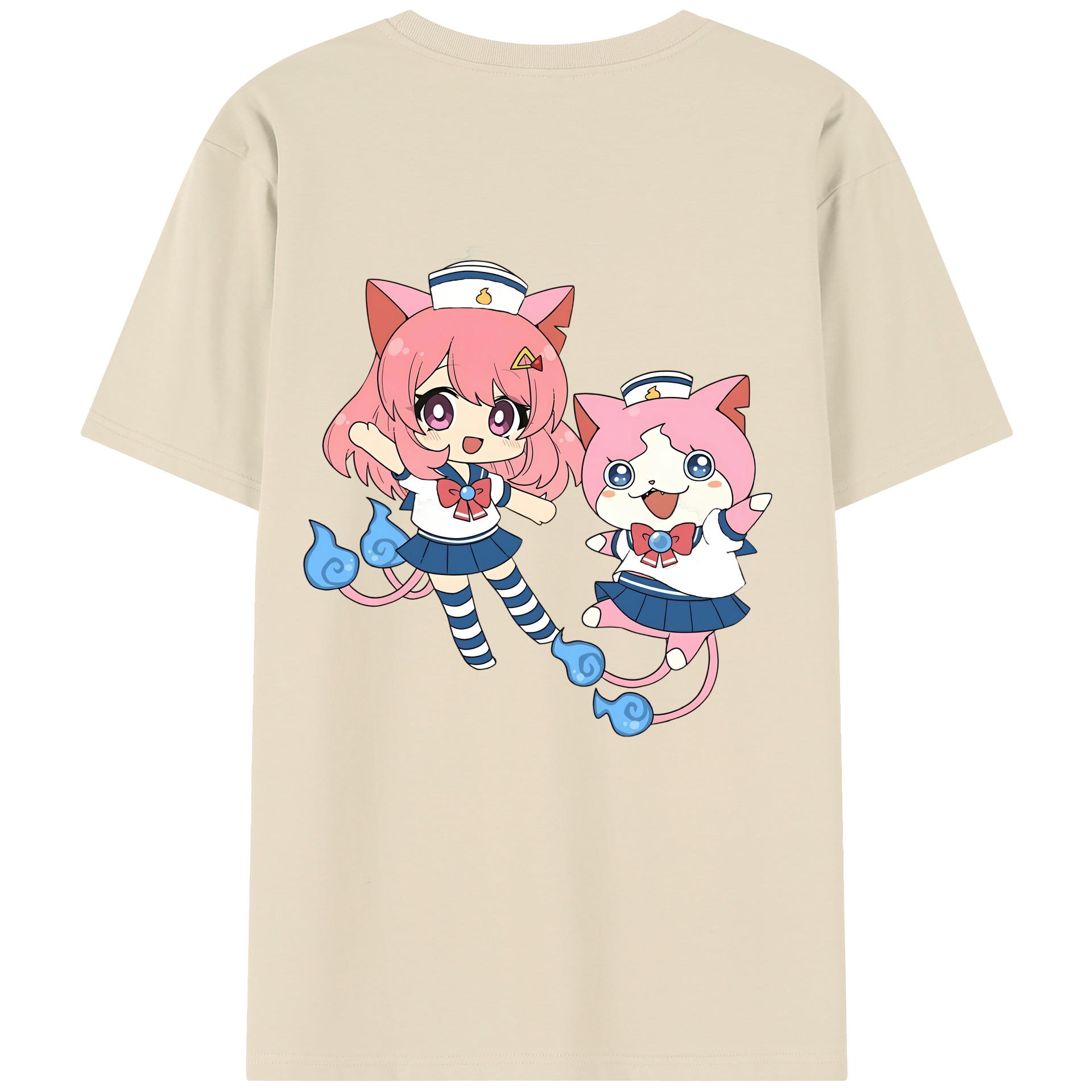 （画像用） 妖怪ウォッチ Yo-kai Watch 綿100％半袖Tシャツ（背面プリント）
