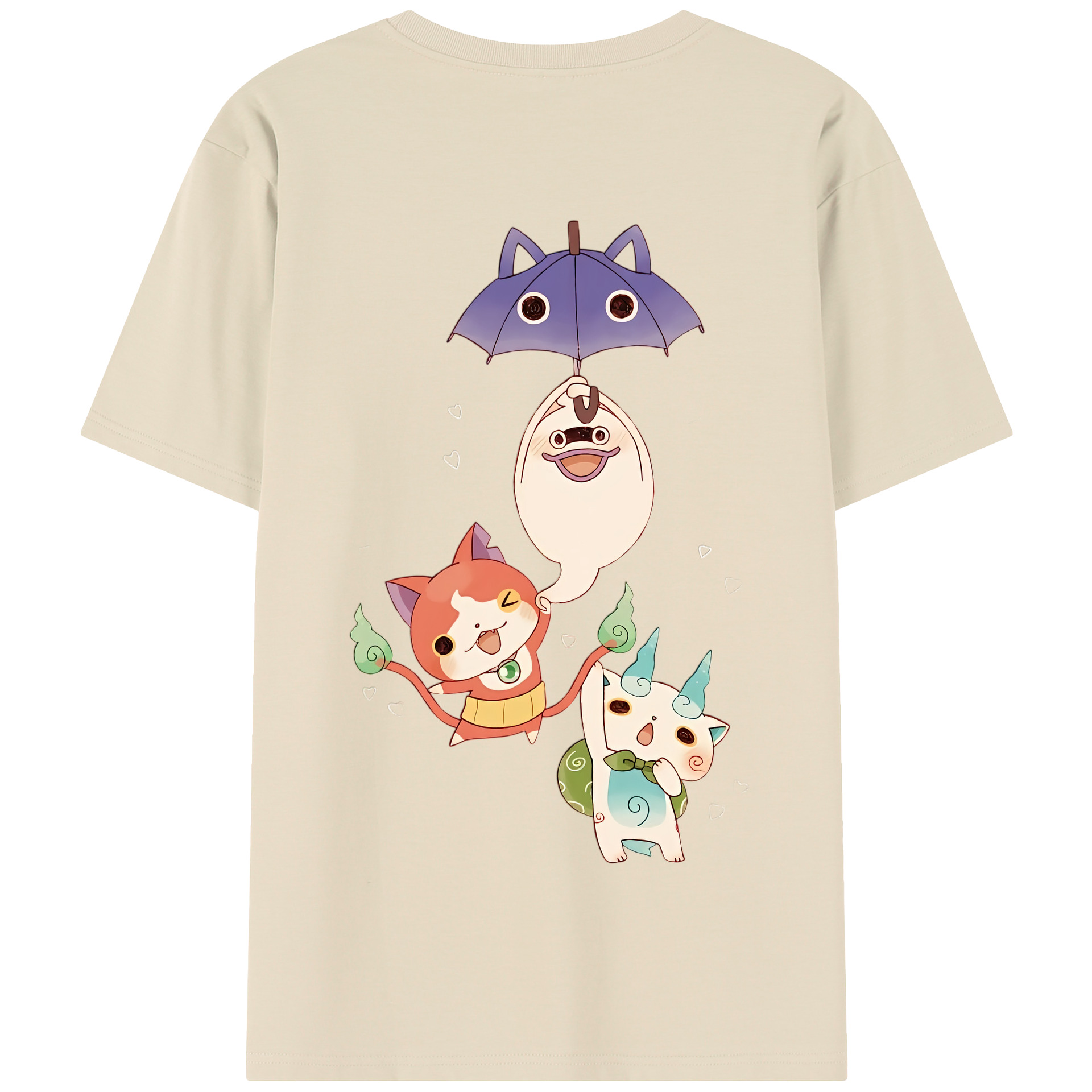 （画像用） 妖怪ウォッチ Yo-kai Watch 綿100％半袖Tシャツ（背面プリント）