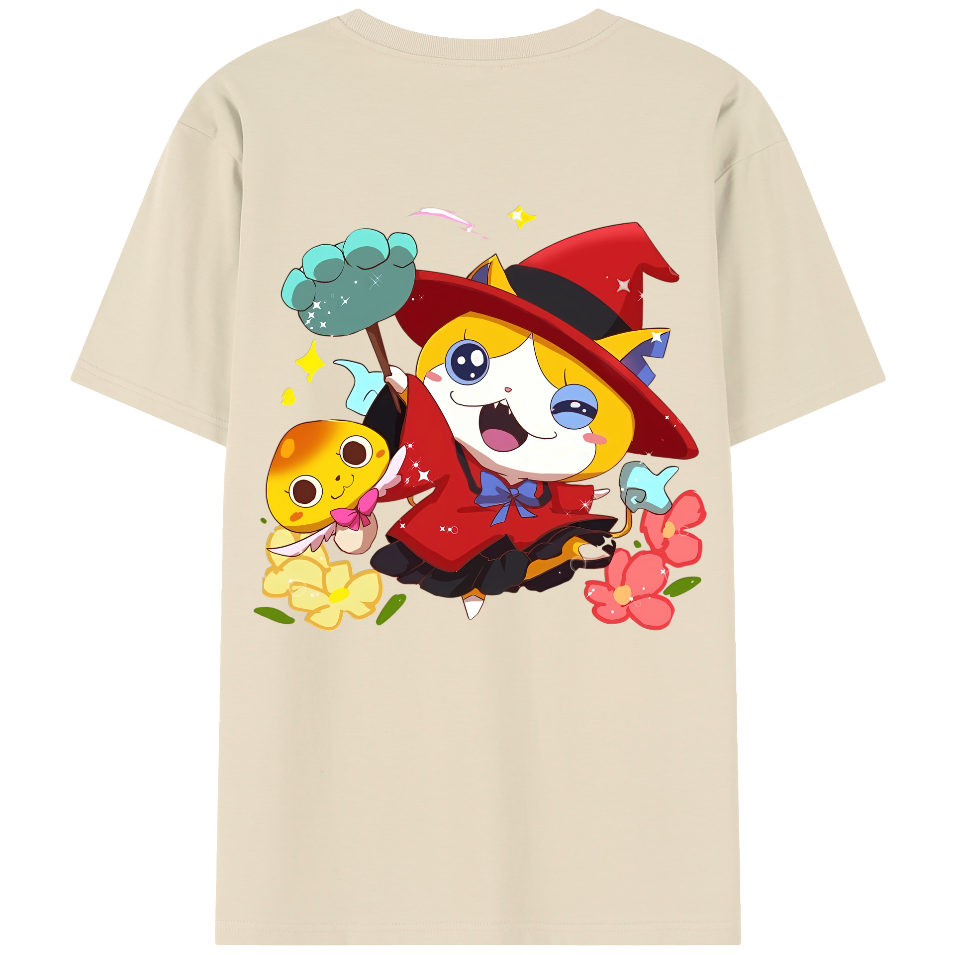 （画像用） 妖怪ウォッチ Yo-kai Watch 綿100％半袖Tシャツ（背面プリント）