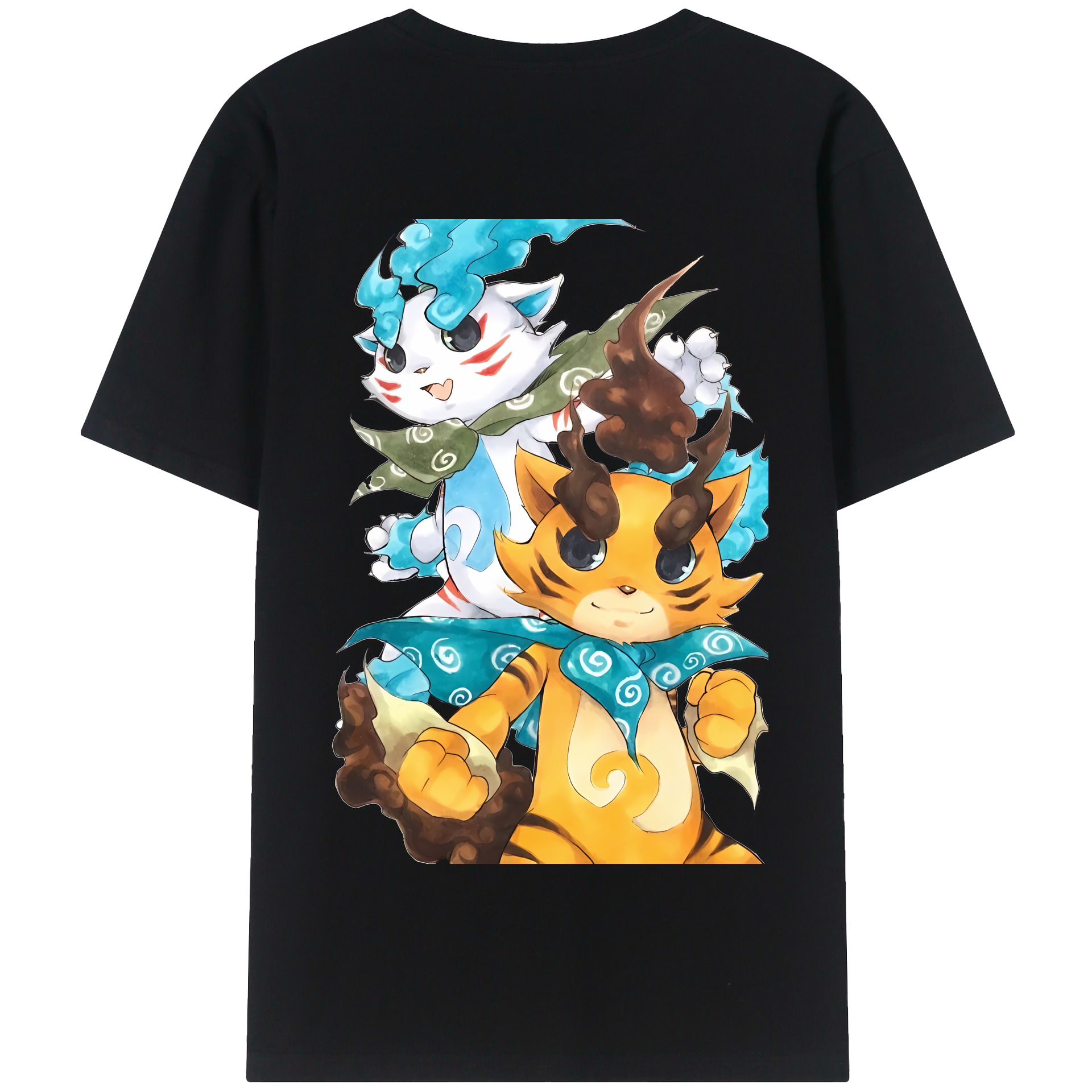 （画像用） 妖怪ウォッチ Yo-kai Watch 綿100％半袖Tシャツ（背面プリント）