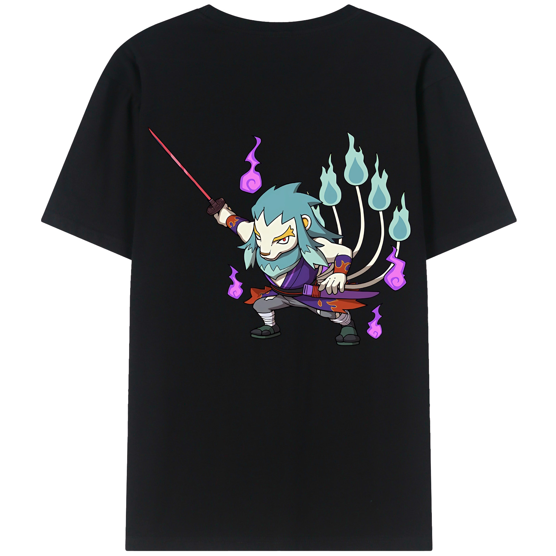 （画像用） 妖怪ウォッチ Yo-kai Watch 綿100％半袖Tシャツ（背面プリント）