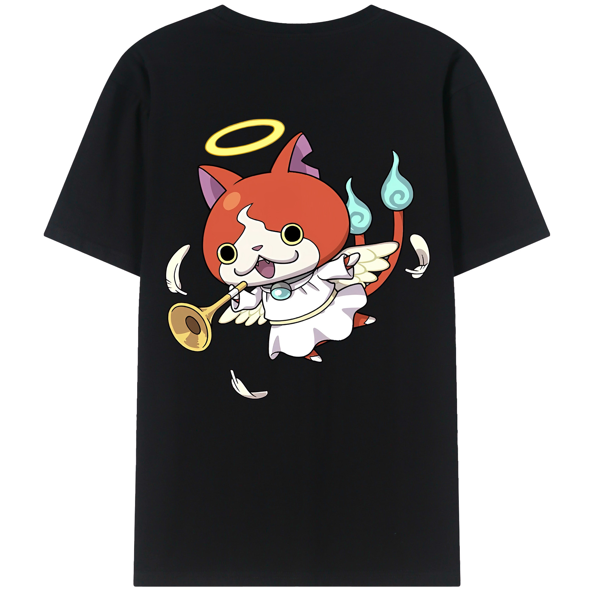（画像用） 妖怪ウォッチ Yo-kai Watch 綿100％半袖Tシャツ（背面プリント）