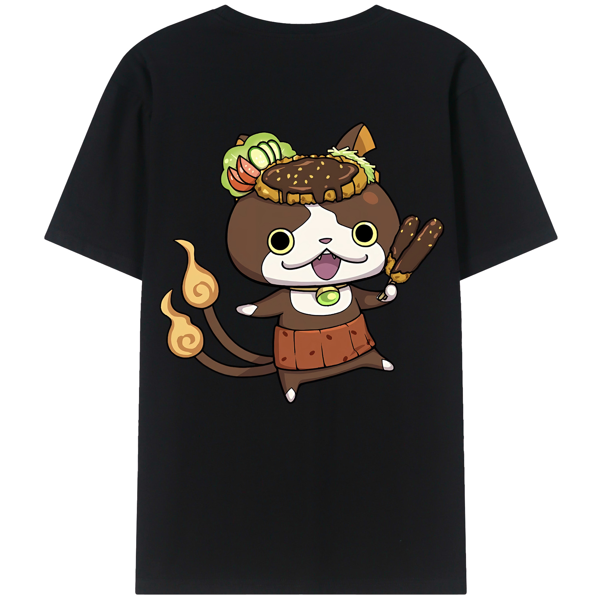 （画像用） 妖怪ウォッチ Yo-kai Watch 綿100％半袖Tシャツ（背面プリント）