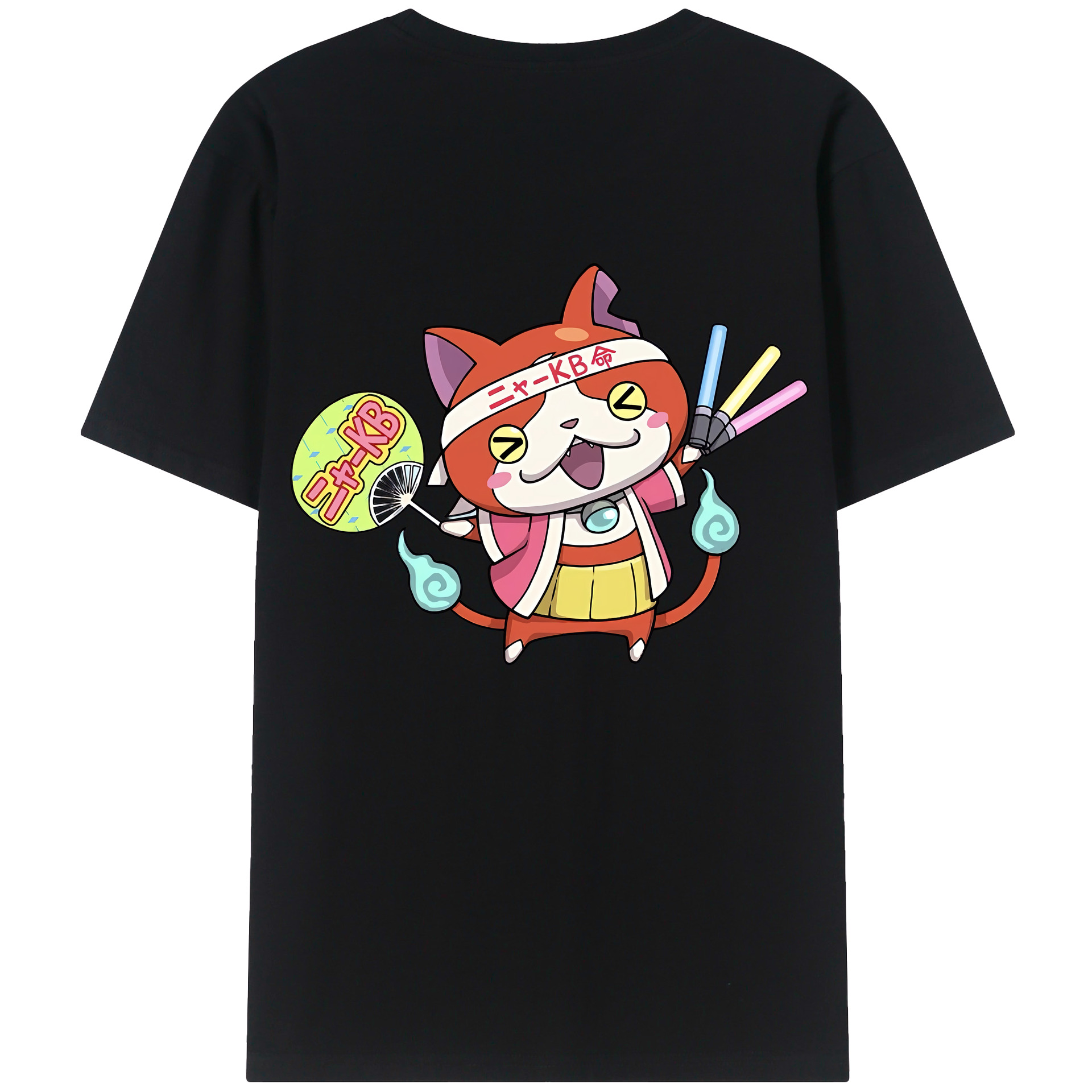 （画像用） 妖怪ウォッチ Yo-kai Watch 綿100％半袖Tシャツ（背面プリント）