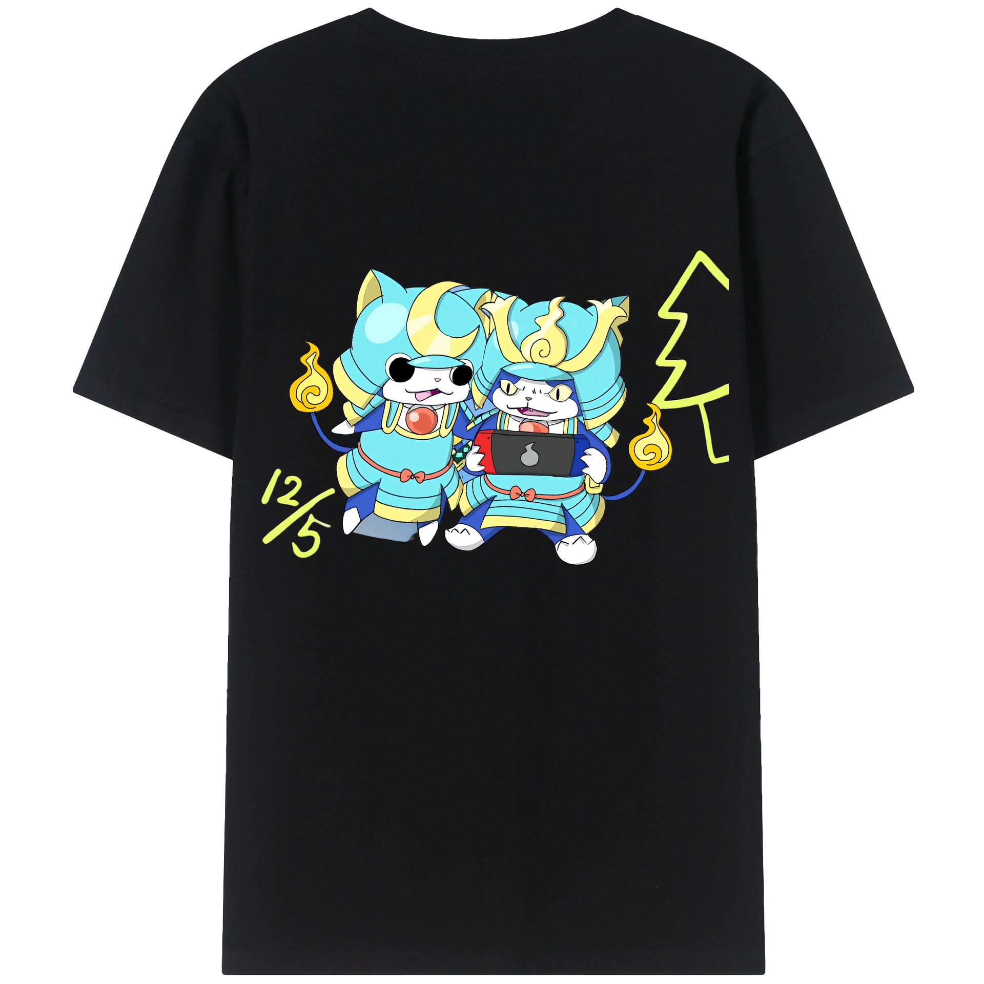 （画像用） 妖怪ウォッチ Yo-kai Watch 綿100％半袖Tシャツ（背面プリント）