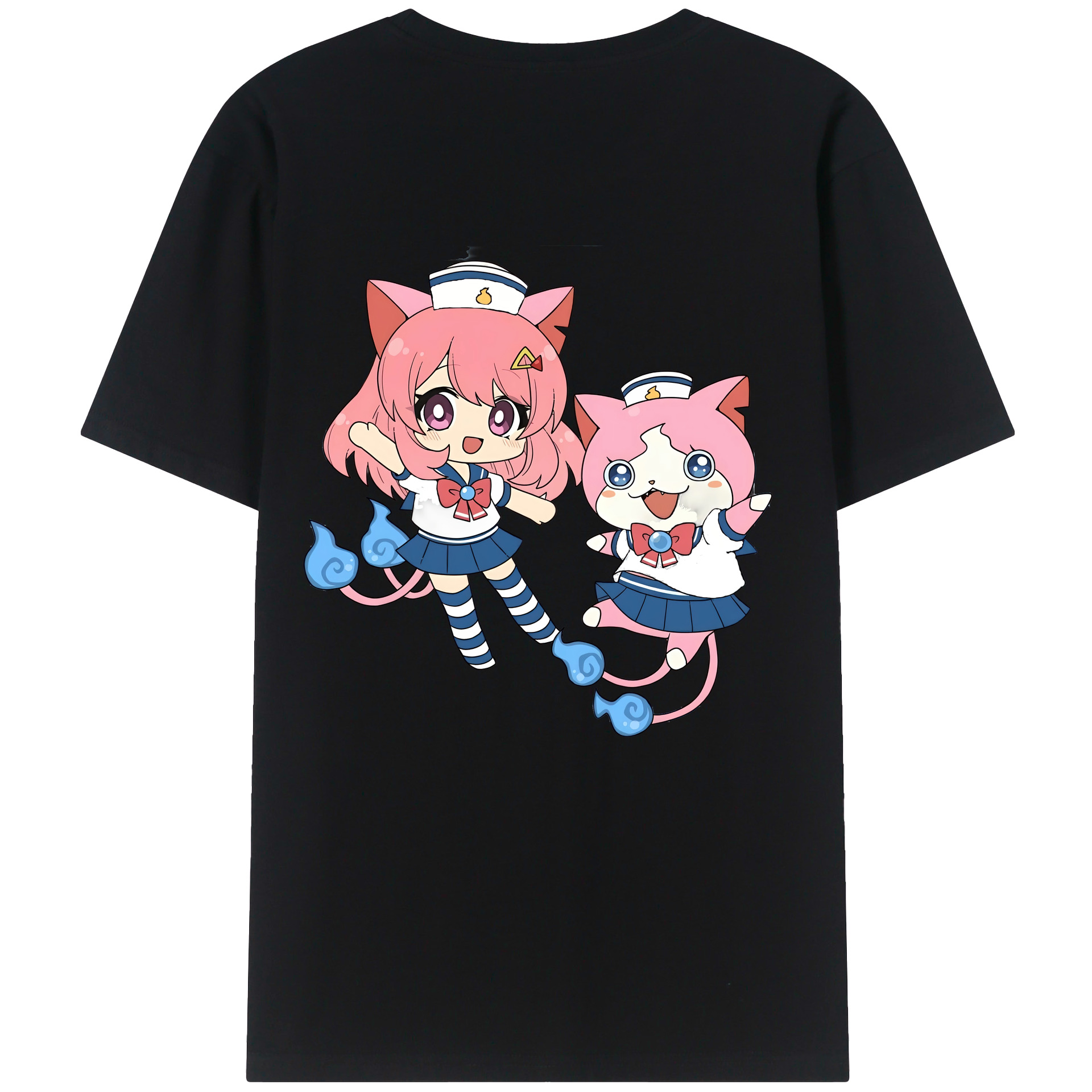 （画像用） 妖怪ウォッチ Yo-kai Watch 綿100％半袖Tシャツ（背面プリント）