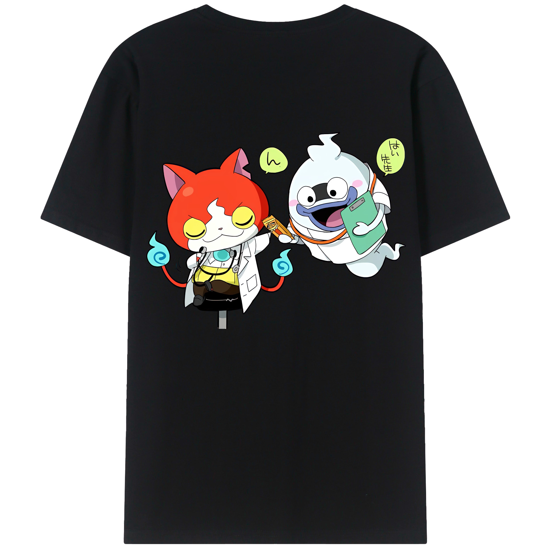 （画像用） 妖怪ウォッチ Yo-kai Watch 綿100％半袖Tシャツ（背面プリント）