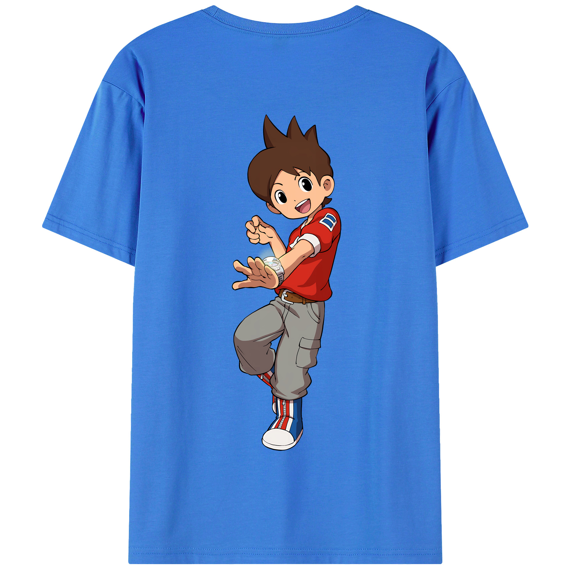 （画像用） 妖怪ウォッチ Yo-kai Watch 綿100％半袖Tシャツ（背面プリント）