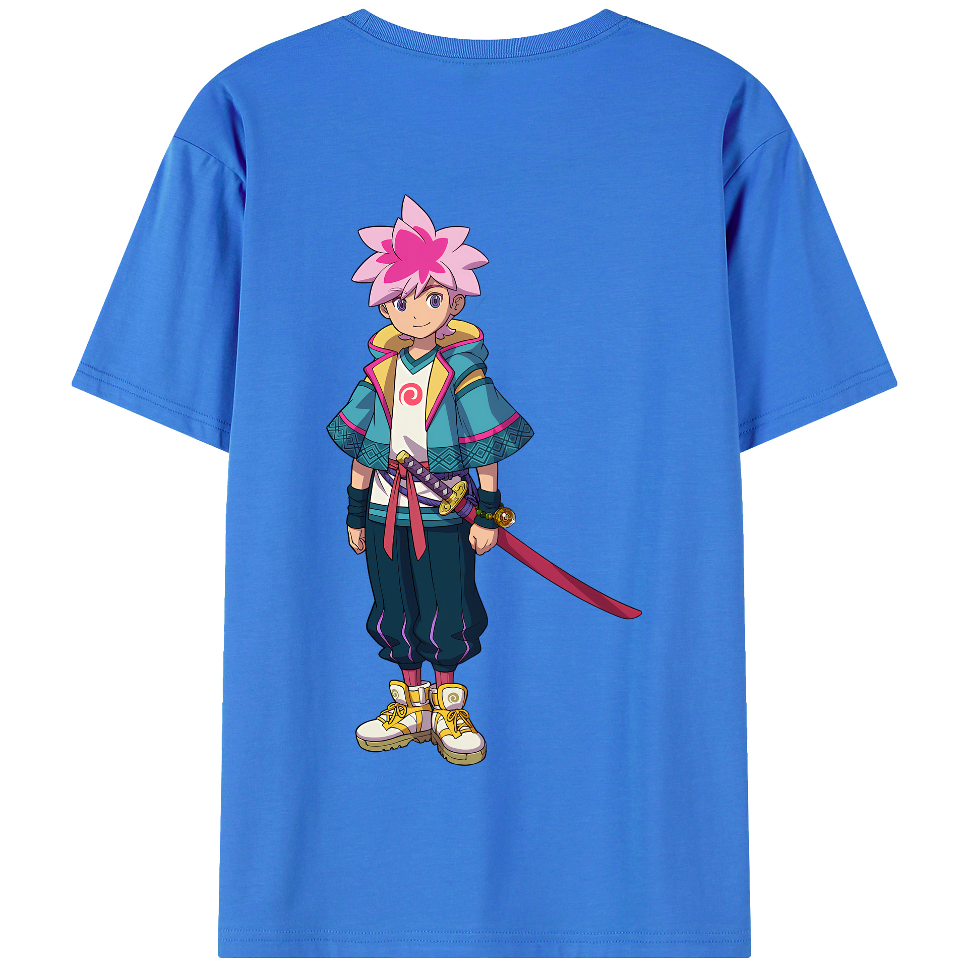 （画像用） 妖怪ウォッチ Yo-kai Watch 綿100％半袖Tシャツ（背面プリント）