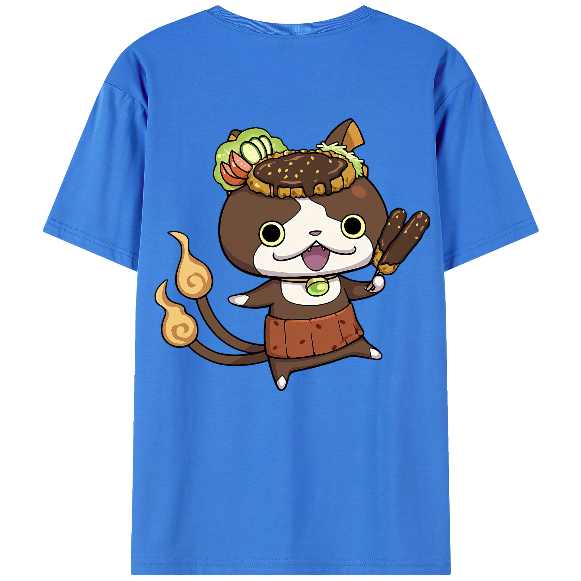 （画像用） 妖怪ウォッチ Yo-kai Watch 綿100％半袖Tシャツ（背面プリント）