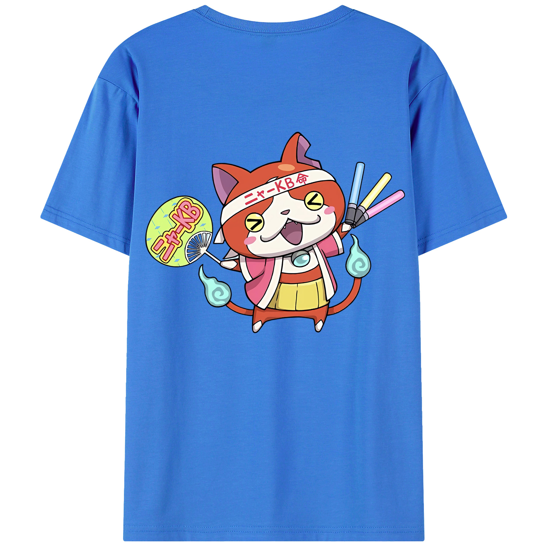 （画像用） 妖怪ウォッチ Yo-kai Watch 綿100％半袖Tシャツ（背面プリント）