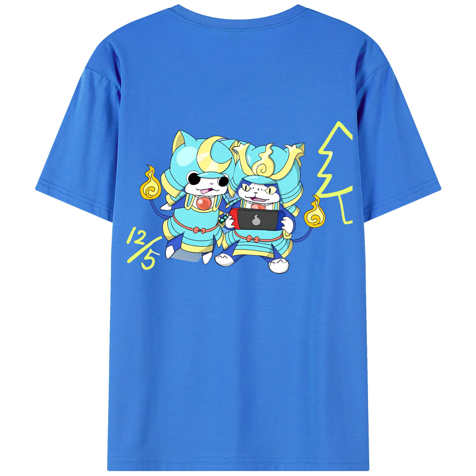 （画像用） 妖怪ウォッチ Yo-kai Watch 綿100％半袖Tシャツ（背面プリント）