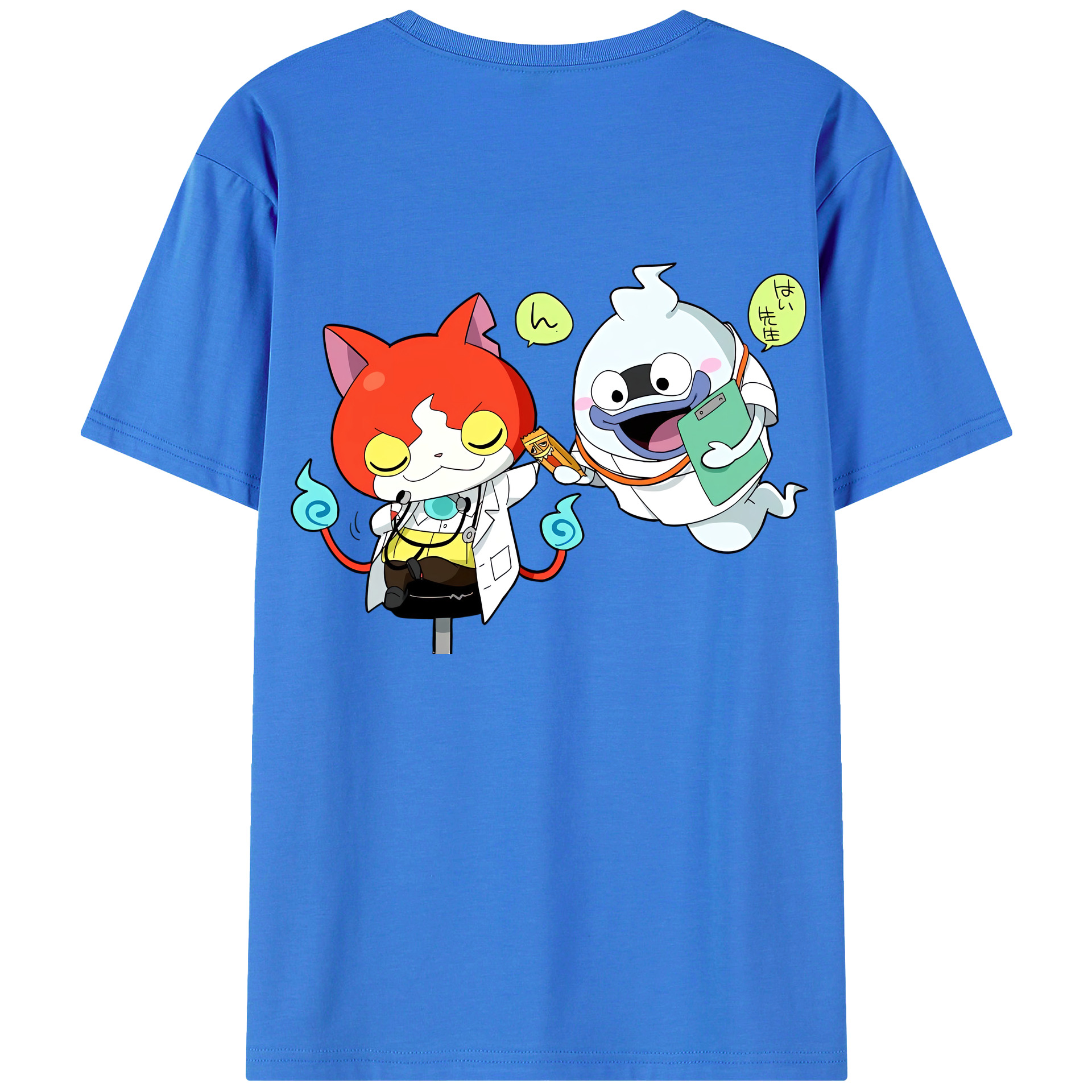 （画像用） 妖怪ウォッチ Yo-kai Watch 綿100％半袖Tシャツ（背面プリント）
