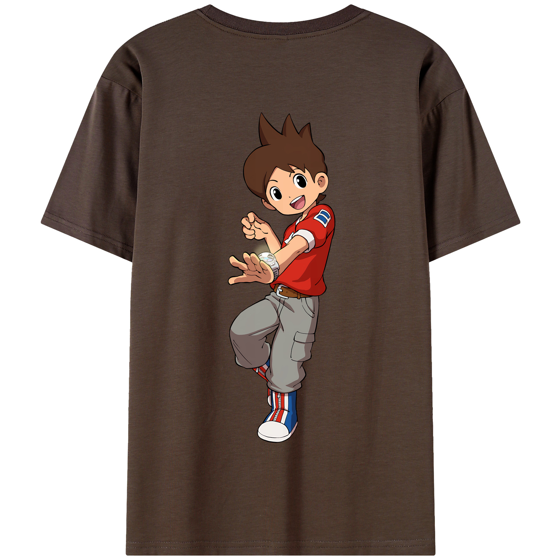 （画像用） 妖怪ウォッチ Yo-kai Watch 綿100％半袖Tシャツ（背面プリント）