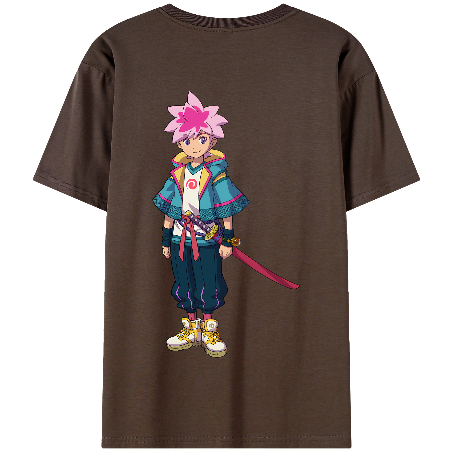 （画像用） 妖怪ウォッチ Yo-kai Watch 綿100％半袖Tシャツ（背面プリント）