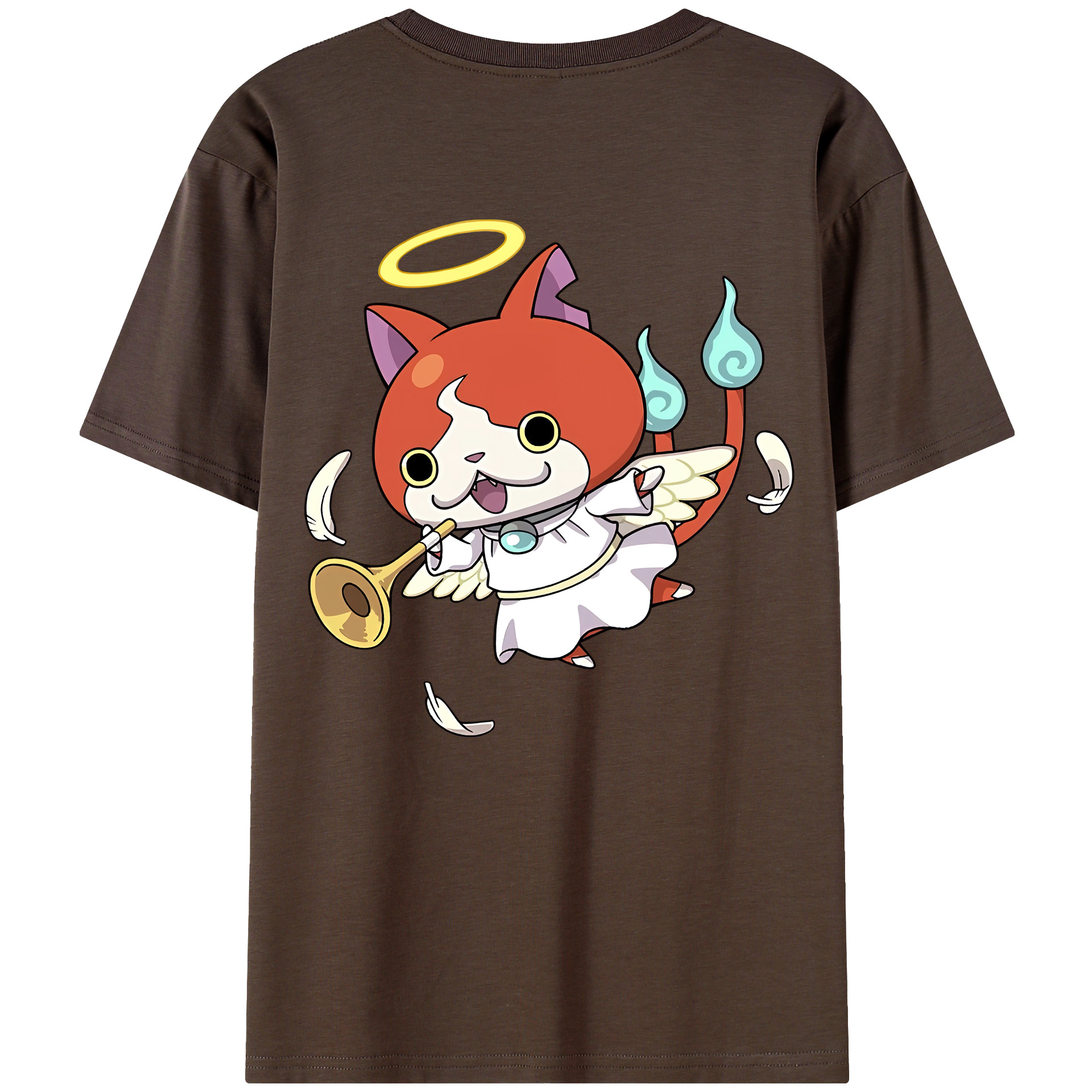 （画像用） 妖怪ウォッチ Yo-kai Watch 綿100％半袖Tシャツ（背面プリント）