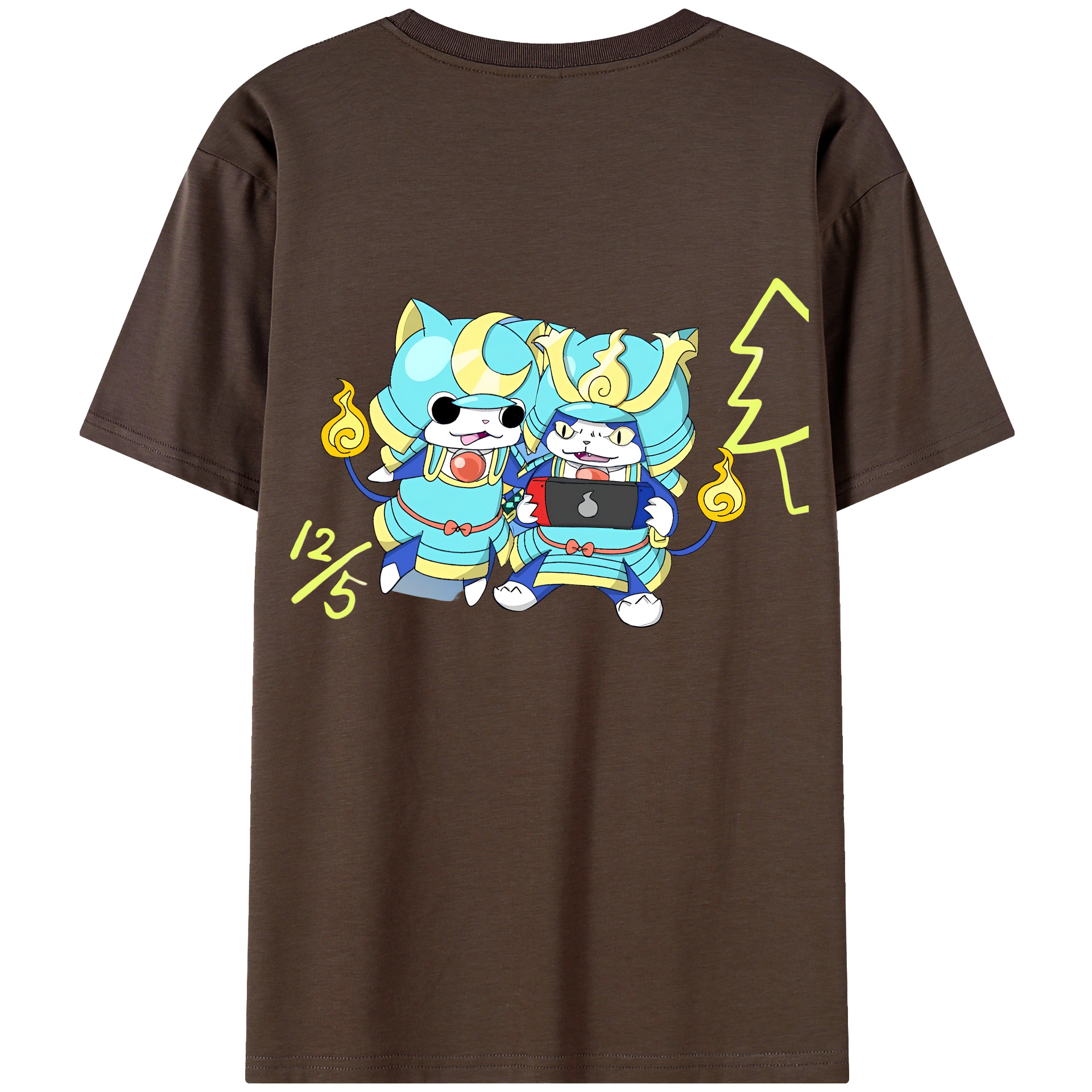 （画像用） 妖怪ウォッチ Yo-kai Watch 綿100％半袖Tシャツ（背面プリント）