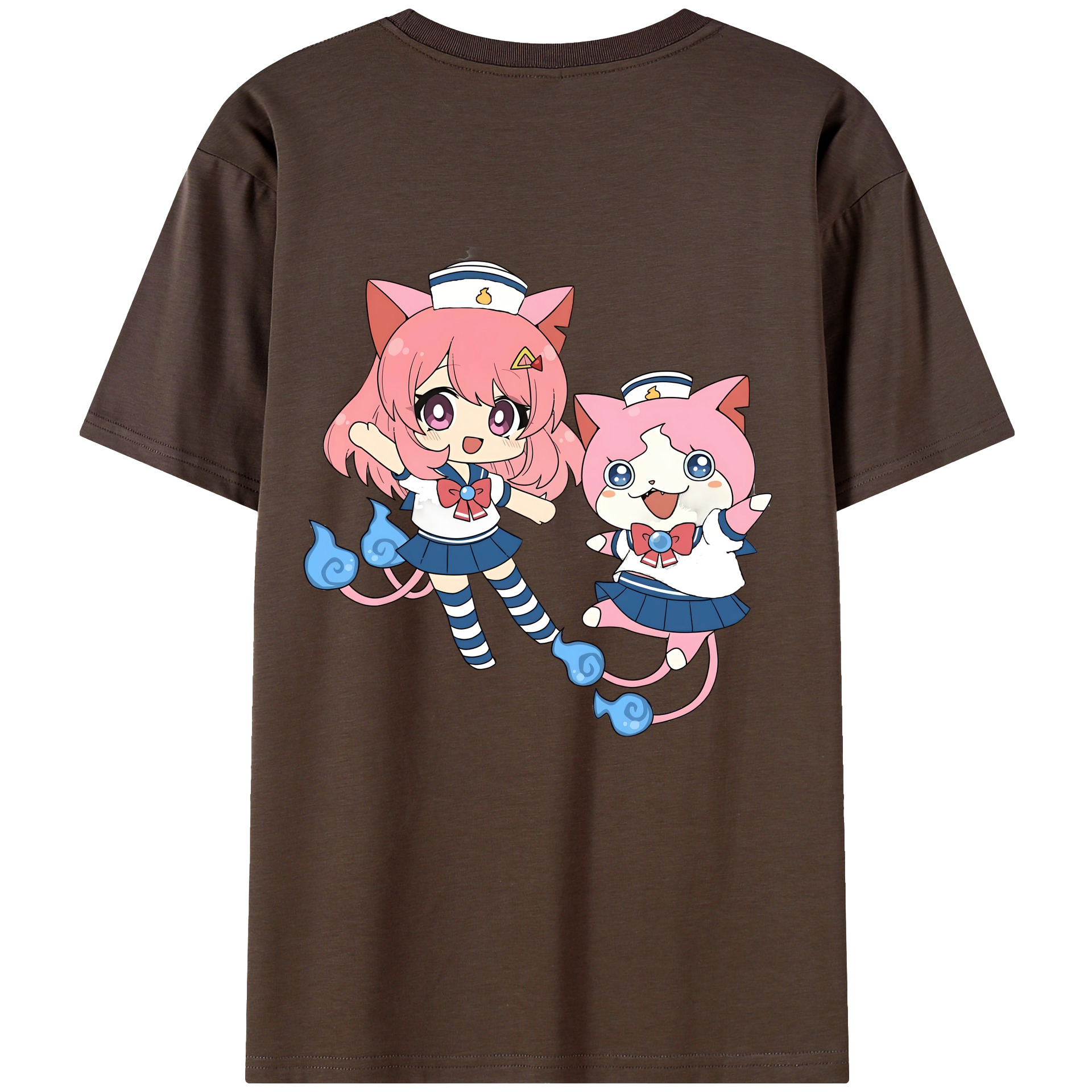 （画像用） 妖怪ウォッチ Yo-kai Watch 綿100％半袖Tシャツ（背面プリント）