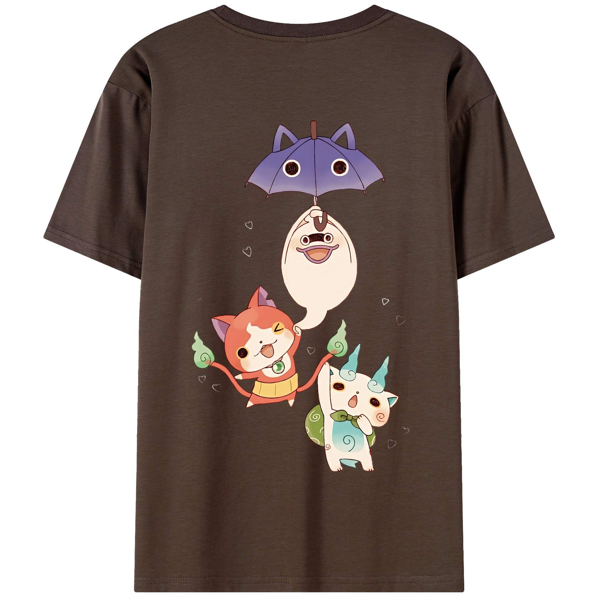 （画像用） 妖怪ウォッチ Yo-kai Watch 綿100％半袖Tシャツ（背面プリント）