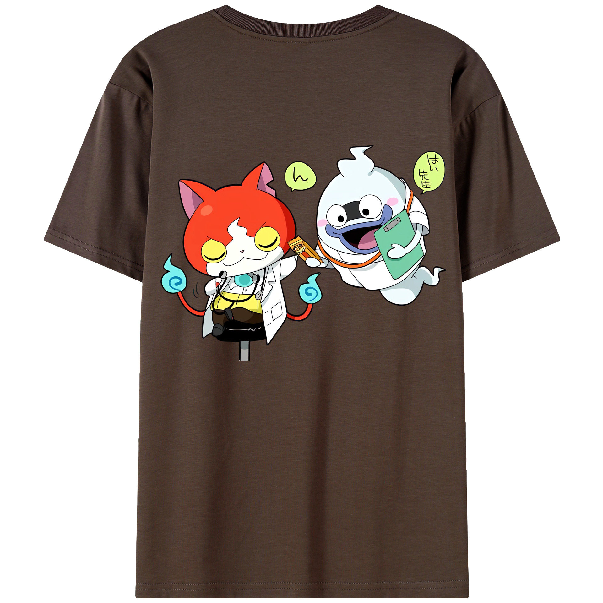 （画像用） 妖怪ウォッチ Yo-kai Watch 綿100％半袖Tシャツ（背面プリント）