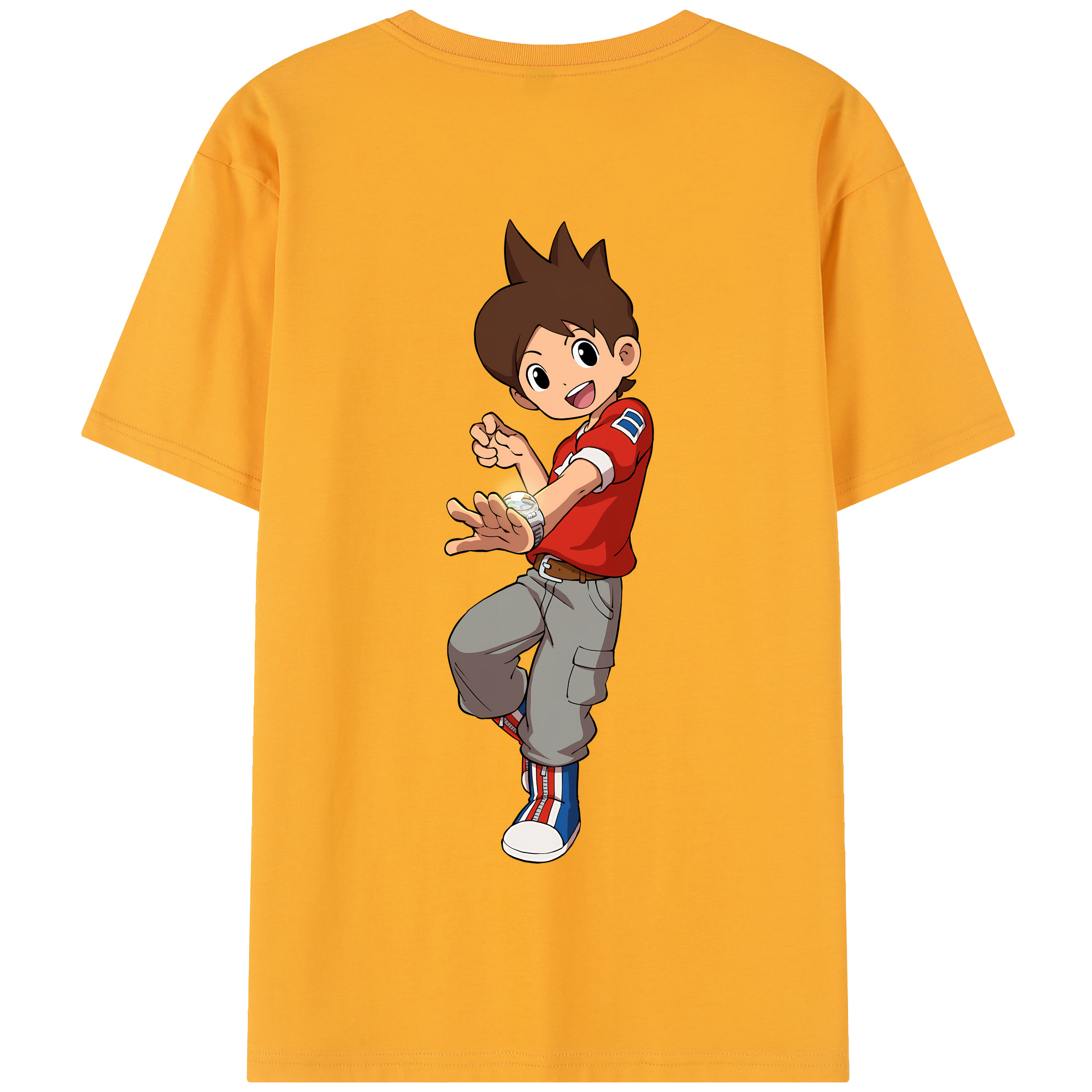 （画像用） 妖怪ウォッチ Yo-kai Watch 綿100％半袖Tシャツ（背面プリント）