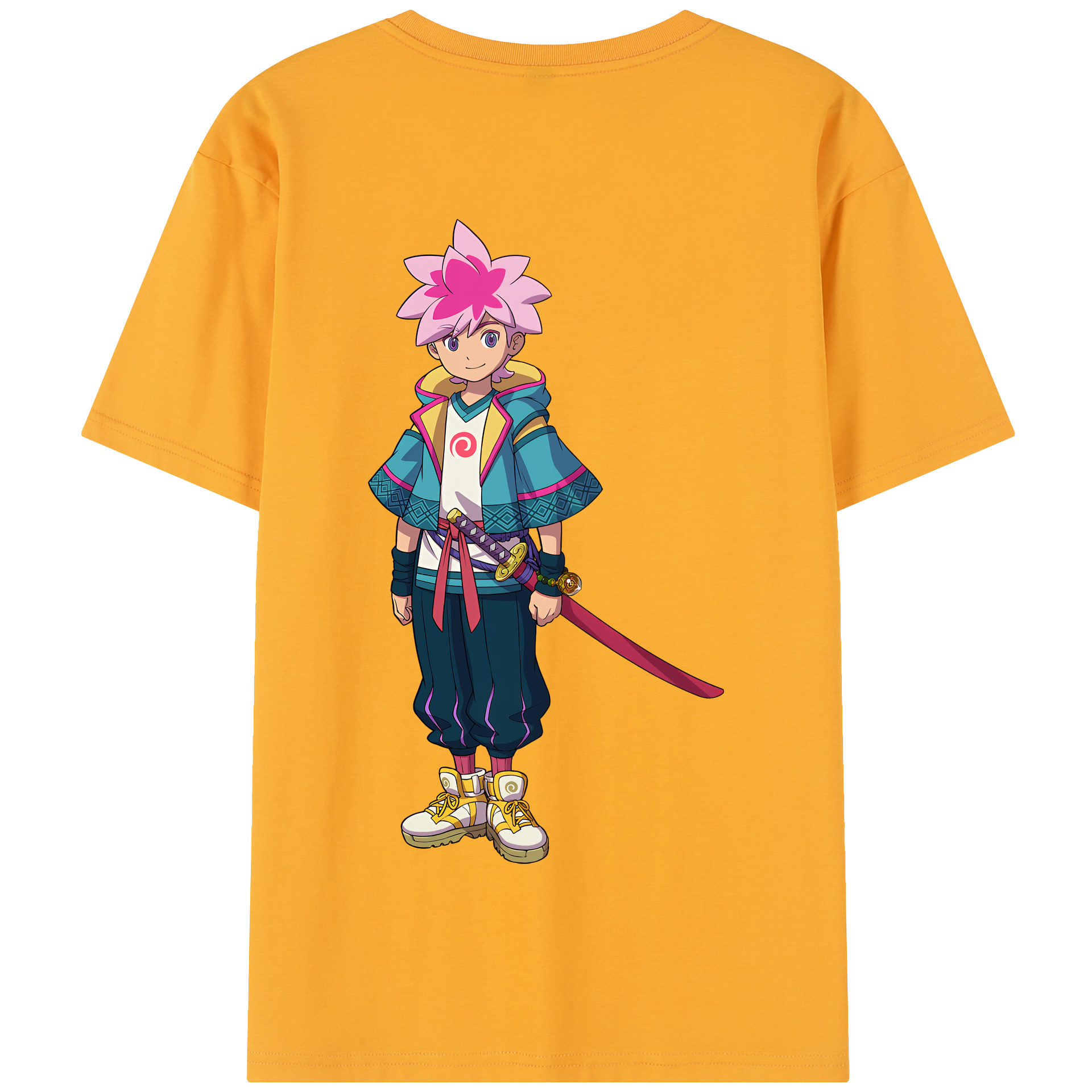 （画像用） 妖怪ウォッチ Yo-kai Watch 綿100％半袖Tシャツ（背面プリント）
