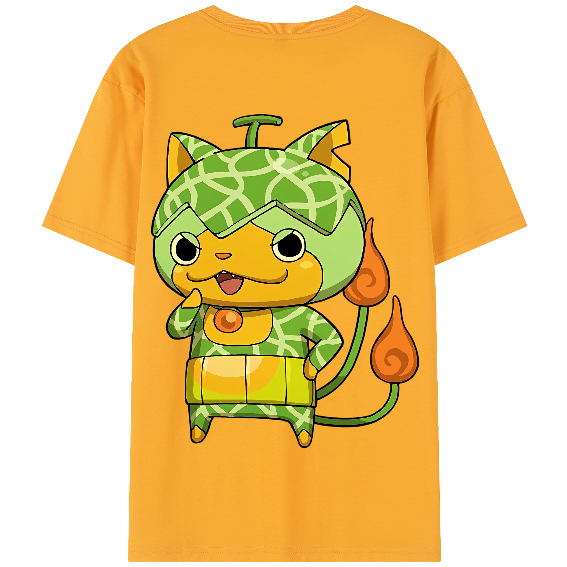 （画像用） 妖怪ウォッチ Yo-kai Watch 綿100％半袖Tシャツ（背面プリント）