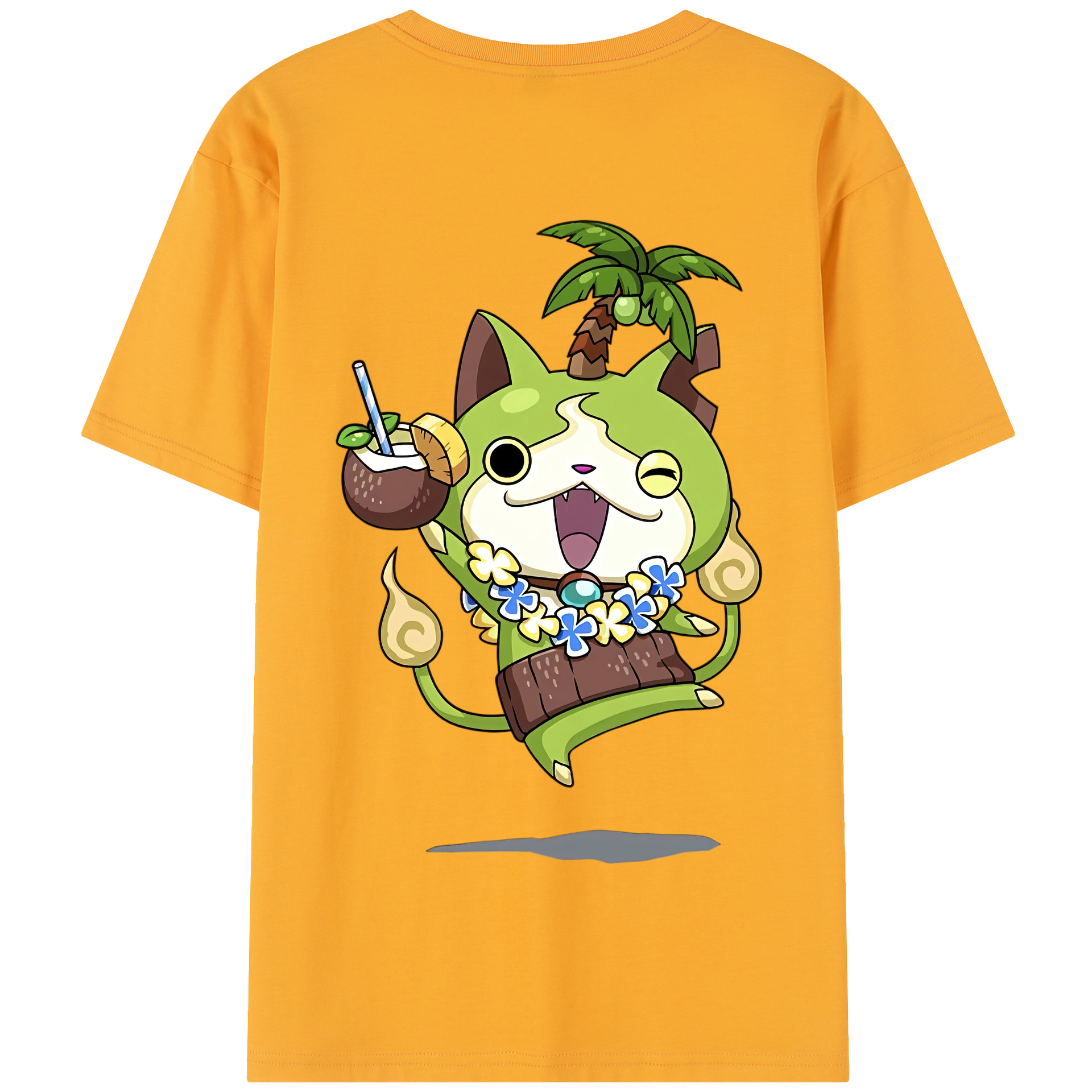 （画像用） 妖怪ウォッチ Yo-kai Watch 綿100％半袖Tシャツ（背面プリント）