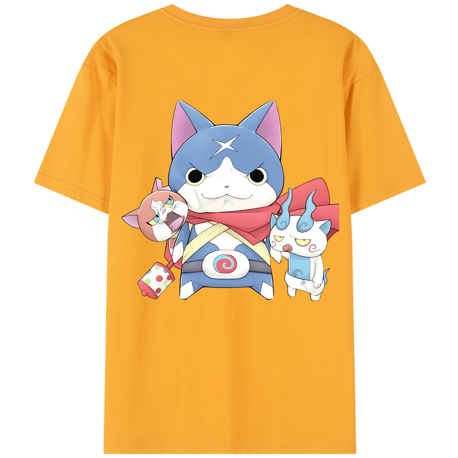 （画像用） 妖怪ウォッチ Yo-kai Watch 綿100％半袖Tシャツ（背面プリント）