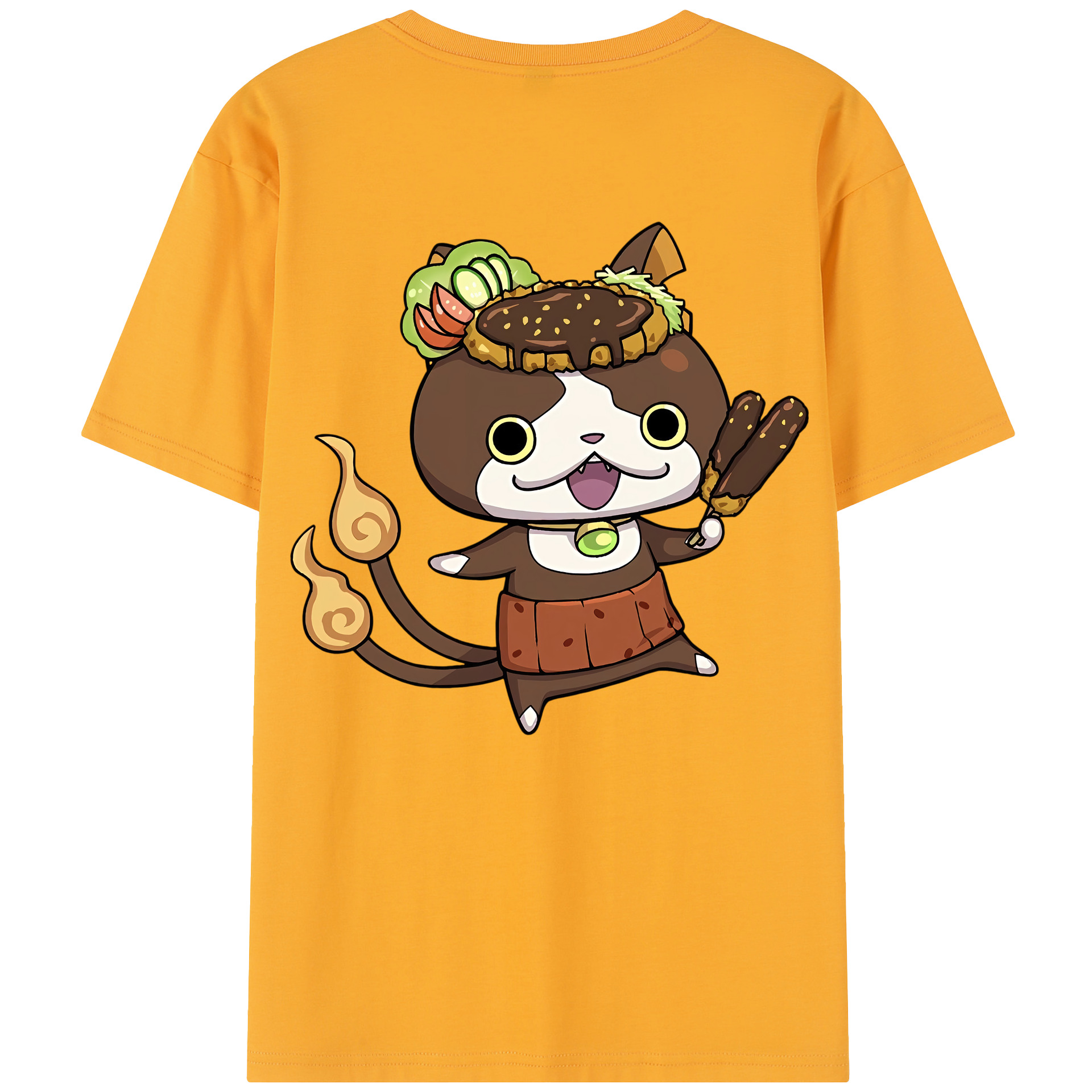 （画像用） 妖怪ウォッチ Yo-kai Watch 綿100％半袖Tシャツ（背面プリント）